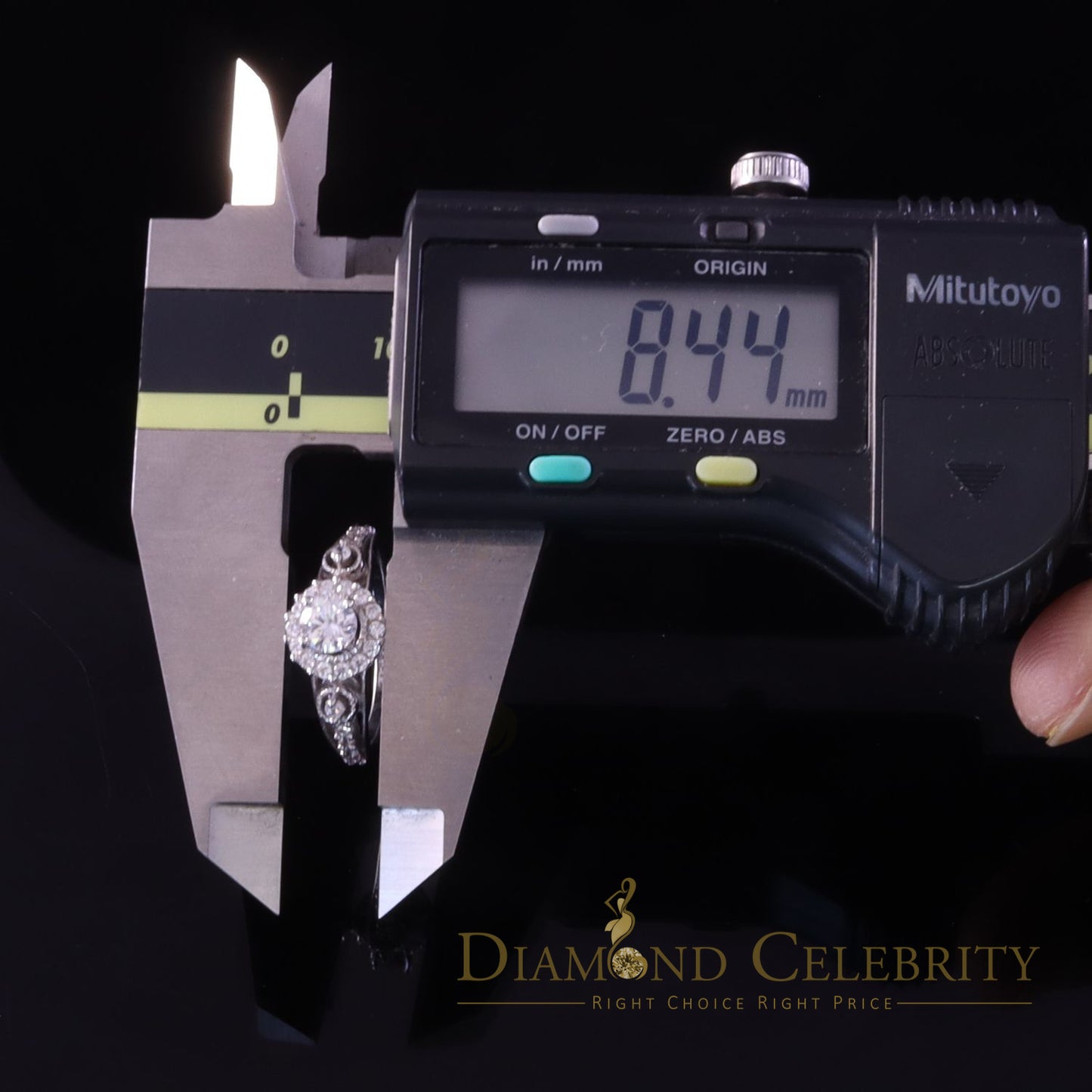 DiamondCelebritees 1.31ct Cubic Zirconia 925 White Sterling Silver Women Engagement Rings Size 7