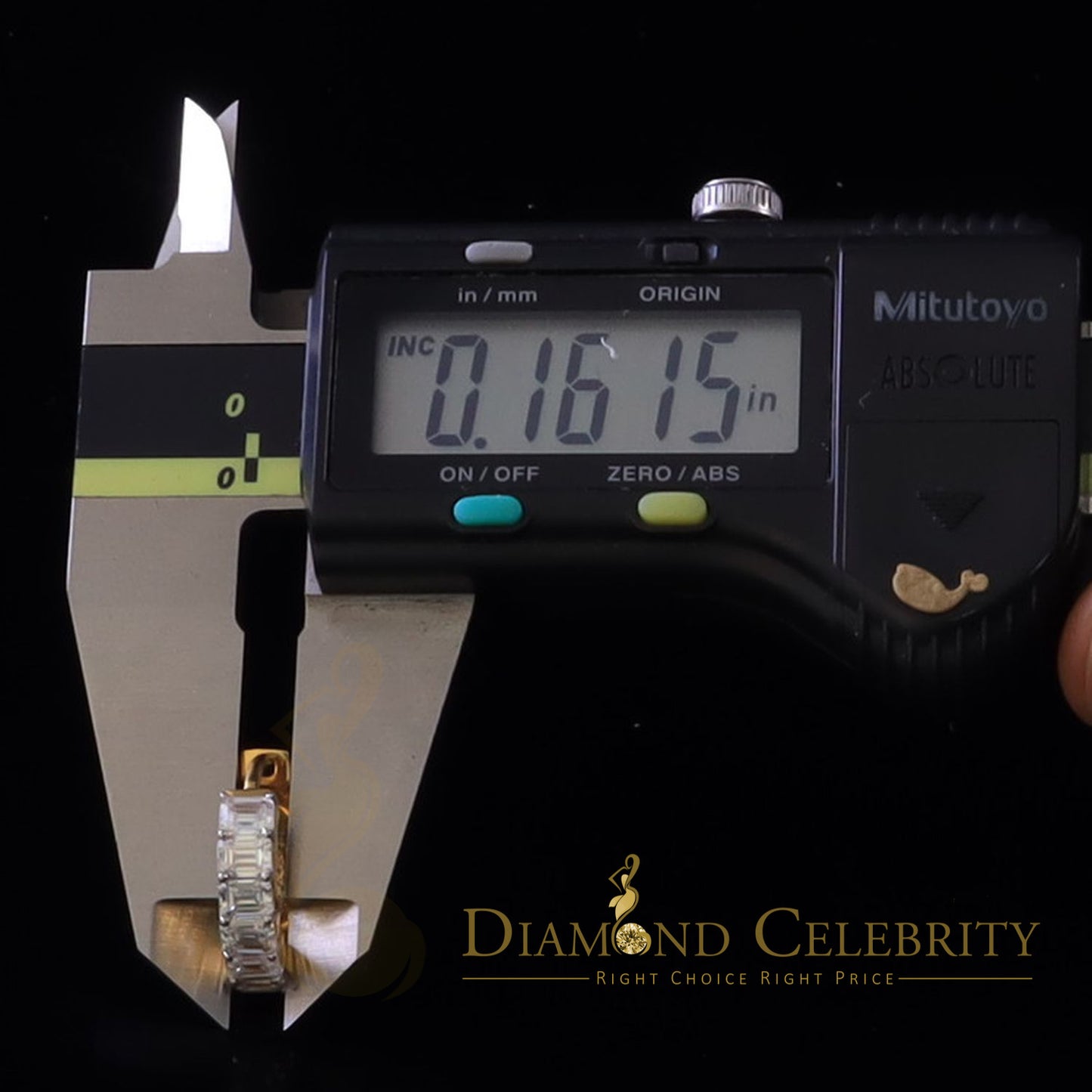 DiamondCelebritees 3.00ct Moissanite Emerald Yellow 925 Sterling Silver Women's Hoop Earrings