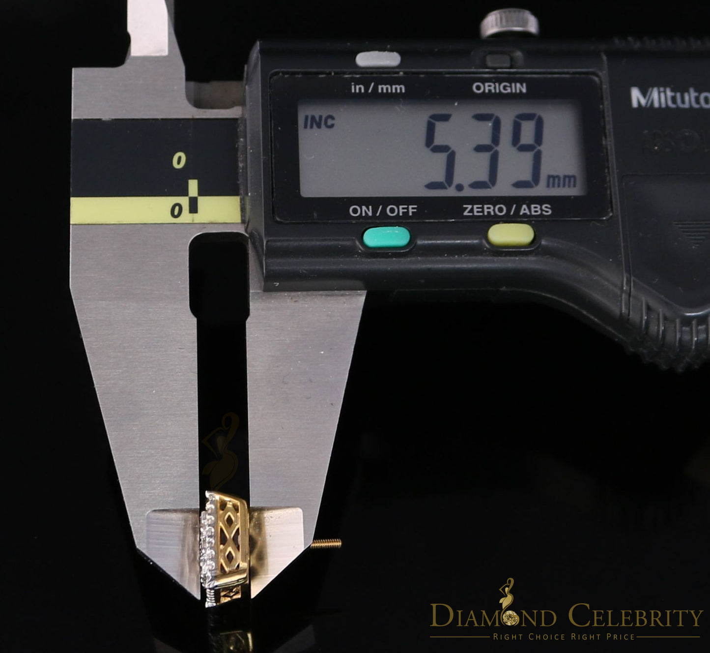 DiamondCelebritees 10K Real Yellow Gold with 1.20CT Real Diamond Men's/Women's Stud Earrings