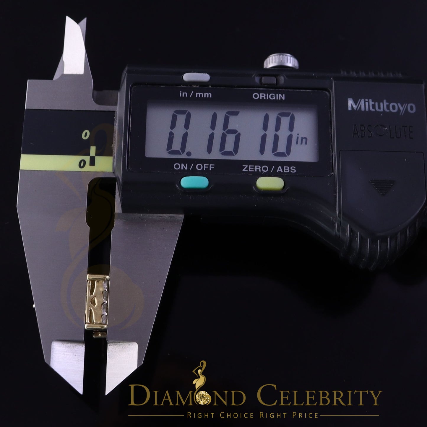 DiamondCelebritees 925 Yellow Silver 2.88ct Cubic Zirconia Women's & Men's Hip Hop Square Earrings