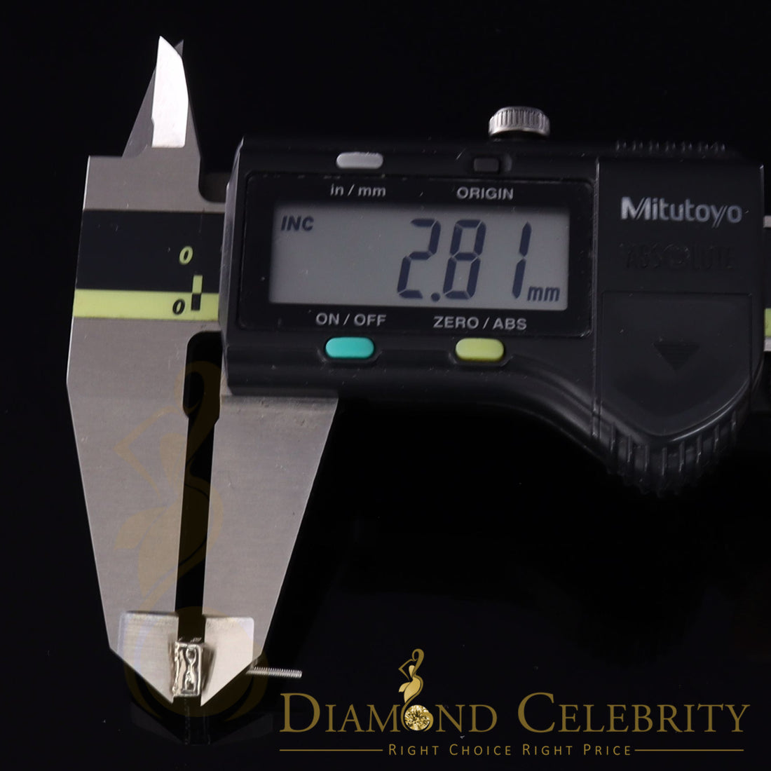 DiamondCelebritees 925 White Silver 0.20ct Diamond Women's/ Men's Stud Square Fashion Earrings