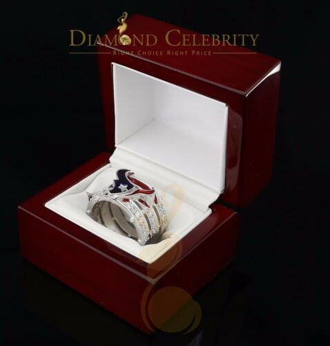 DiamondCelebritees 925 Silver White 1.50ct Cubic Zirconia Texan Wide Band Cocktail Ring Size 10