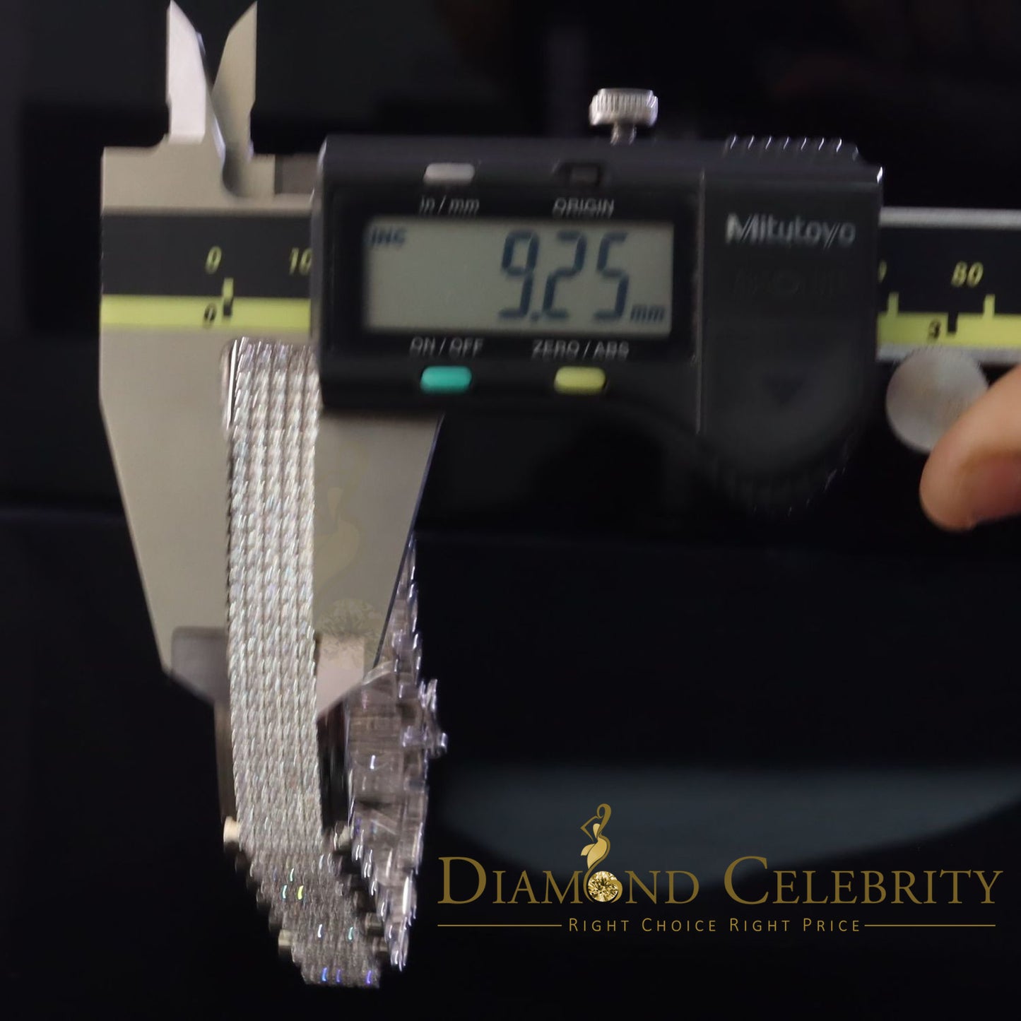 Diamondcelebritees 925 Sterling Silver White 20 CT Cubic Zirconia Men's Attractive Bracelet SZ 8.5"