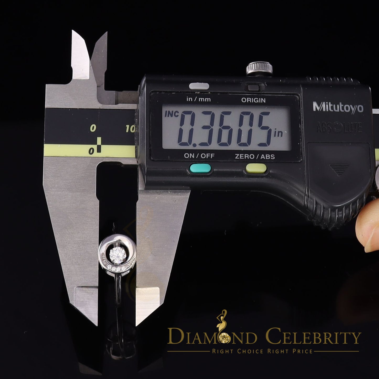 DiamondCelebritees 925 Sterling White Silver Cubic Zirconia Round Women's Ring Size 7.5