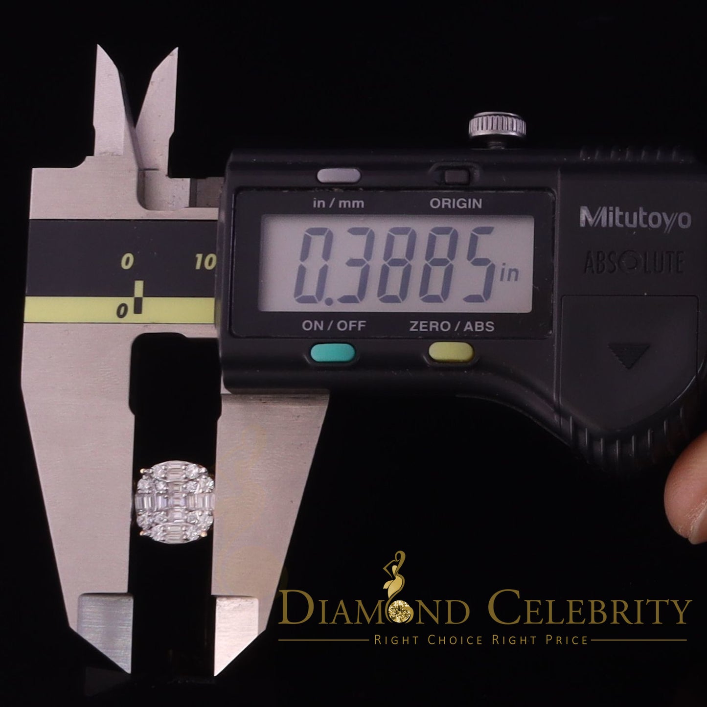 DiamondCelebritees Bugget Earrings 10k Real Yellow Gold 1.50ct Vvs 'D' Color Genuine Moissanite