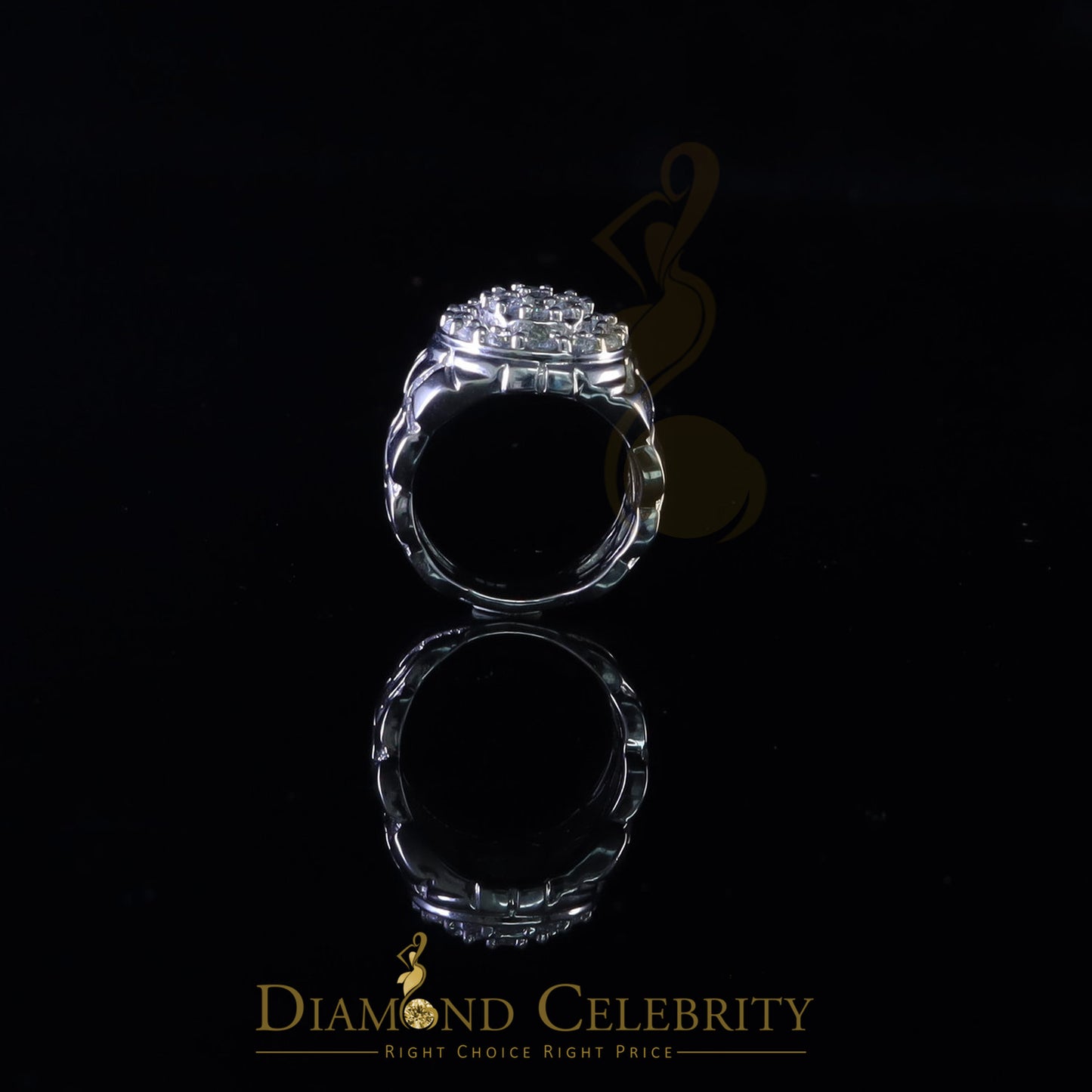 DiamondCelebritees 3.59ct White Engagement Ring Women 925 Sterling Silver Cubic Zirconia Size 8