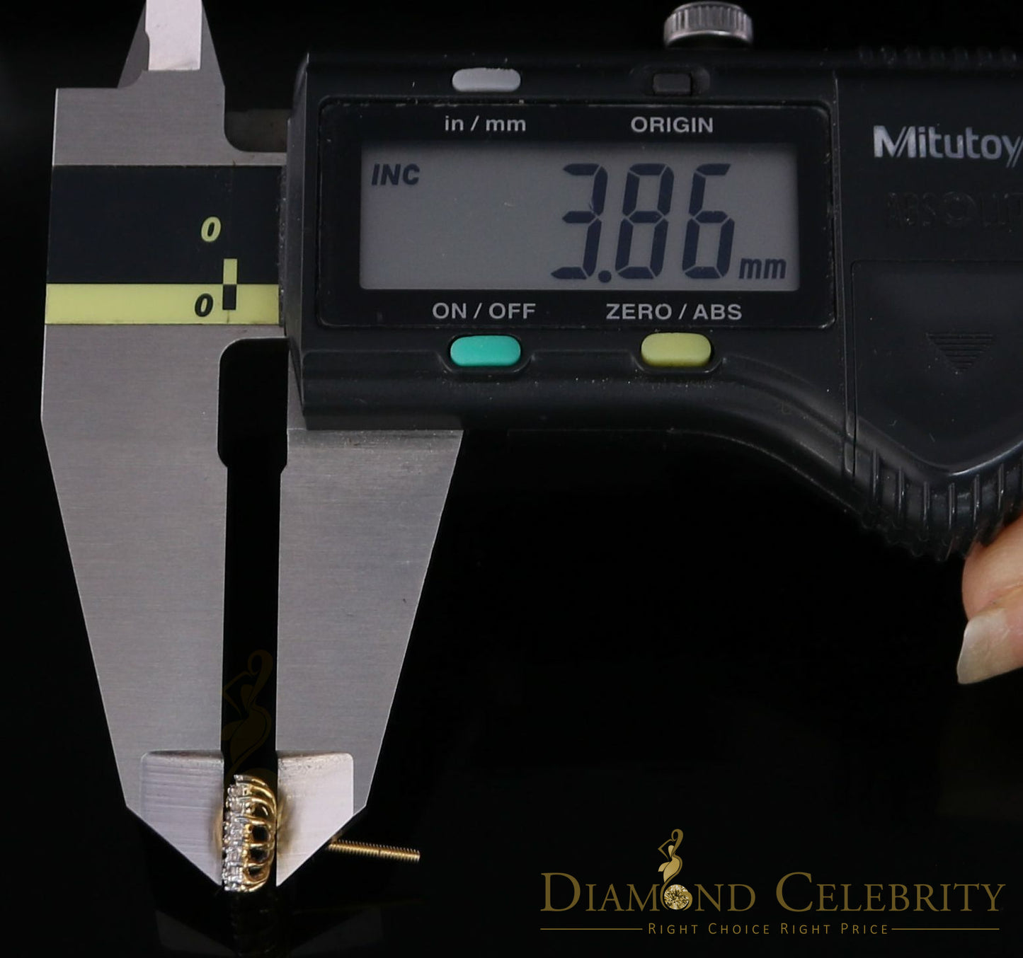 DiamondCelebritees10K Real Yellow Gold with 0.35CT Real Diamond Men's/Women's Stud Earrings