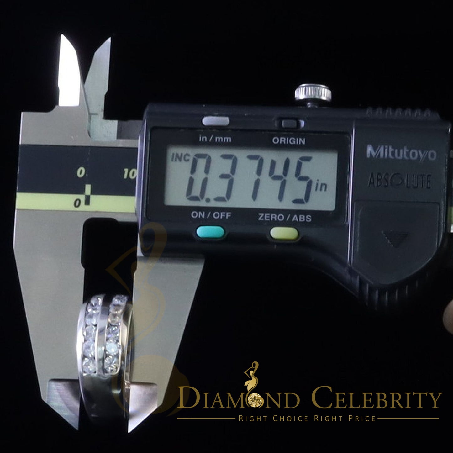 DiamondCelebritees Sterling White Silver Round 3.42ct Cubic Zirconia Round Men's Ring Size 10