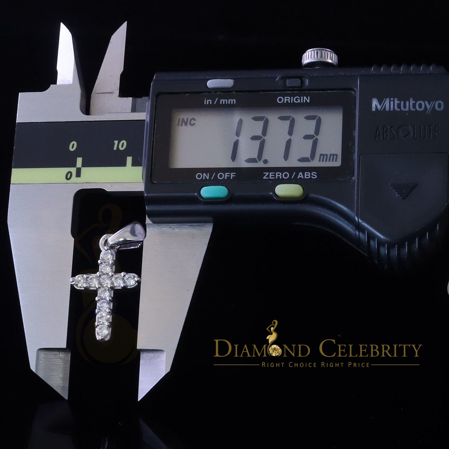 DiamondCelebritees White FASHION Sterling Silver CROSS Shape Style Pendant 1.21ct Cubic Zirconia