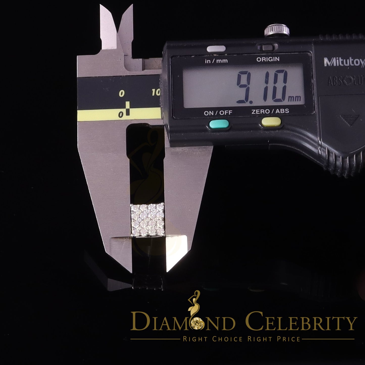 Diamondcelebritees Men's/Womens 925 Silver White 1.00ct VVS 'D' Moissanite Square Stud Earrings