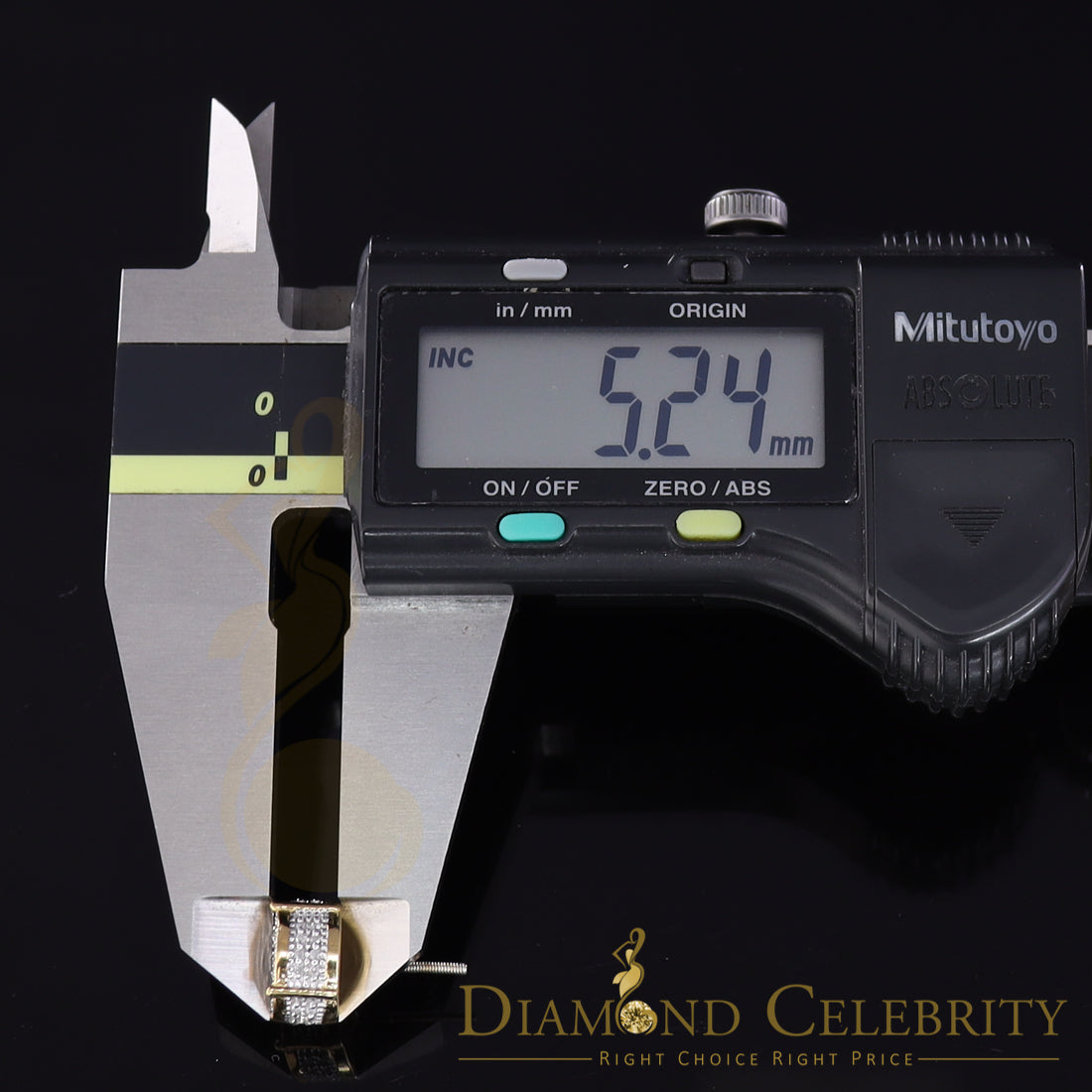 DiamondCelebritees 925 Sterling Silver Yellow Hip Hop 0.40ct Diamond Men's/ Women's Stud Earrings