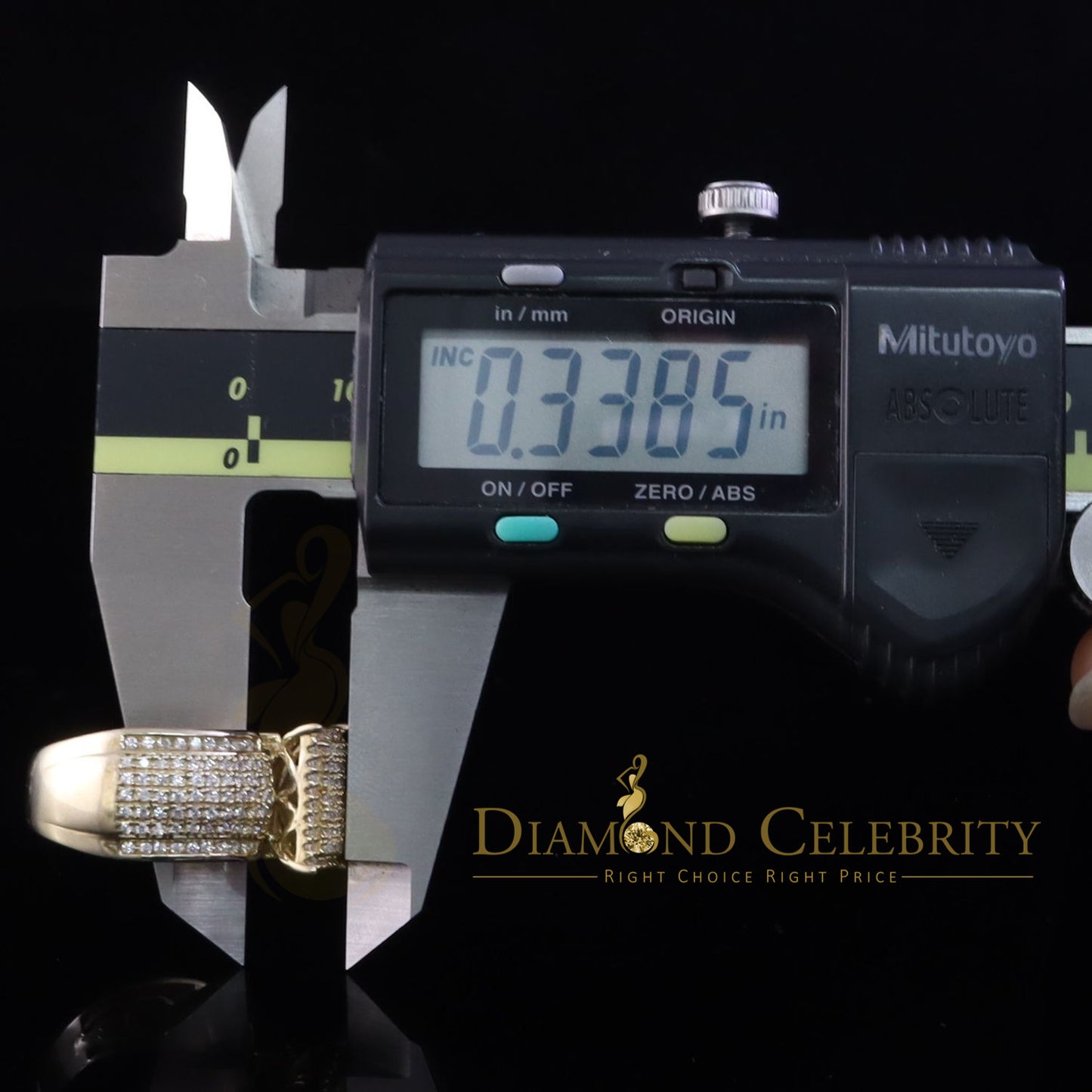 DiamondCelebritees 2.03ct Cubic Zirconia 925 Yellow Silver Set Women's Engagement Ring Size 7