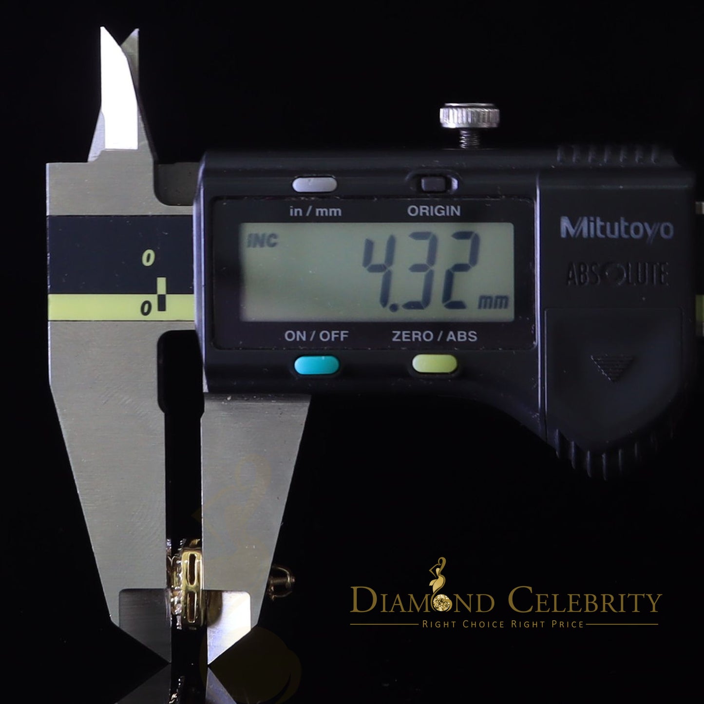 DiamondCelebritees 1.5ct Moissanite Yellow 925 Silver Womens Round Edge Square Shape Nugget Earring