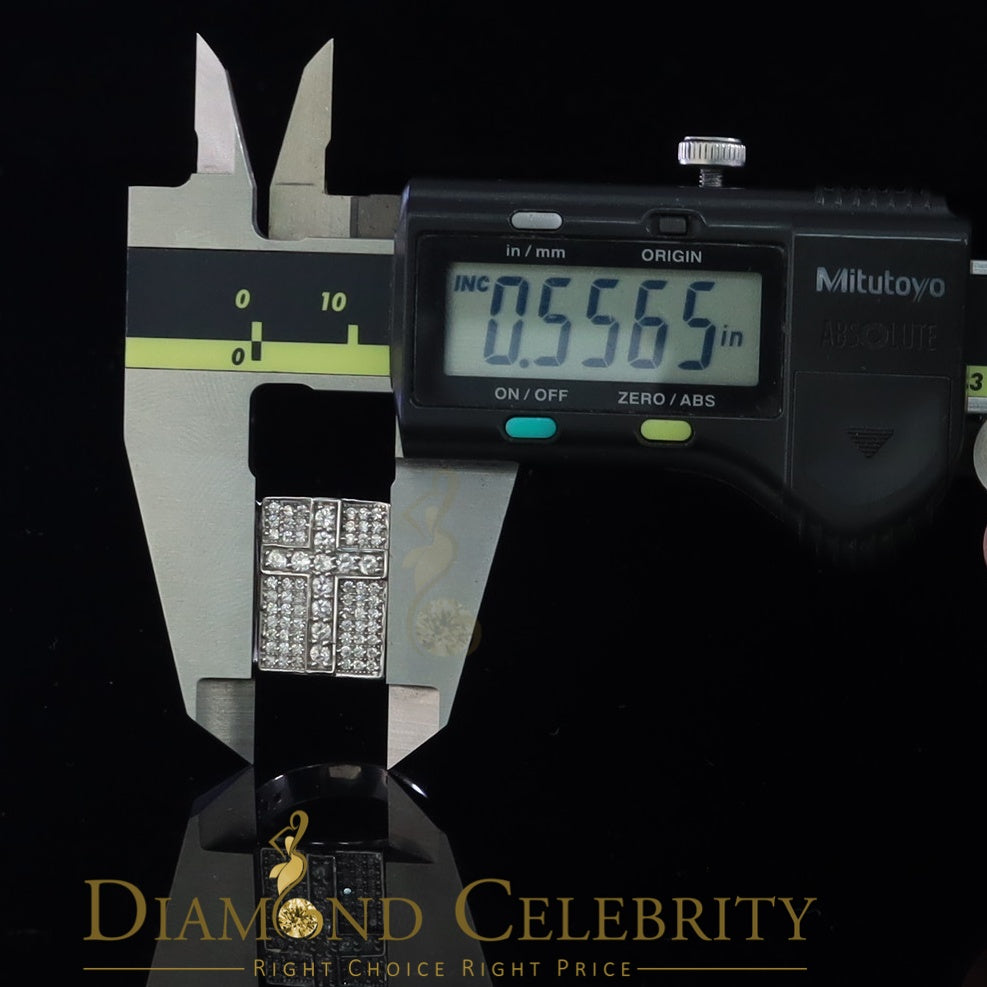 DiamondCelebritees 925 Silver White Cubic Zirconia 2.00ct Wide Square Men's Engagement Ring Size11