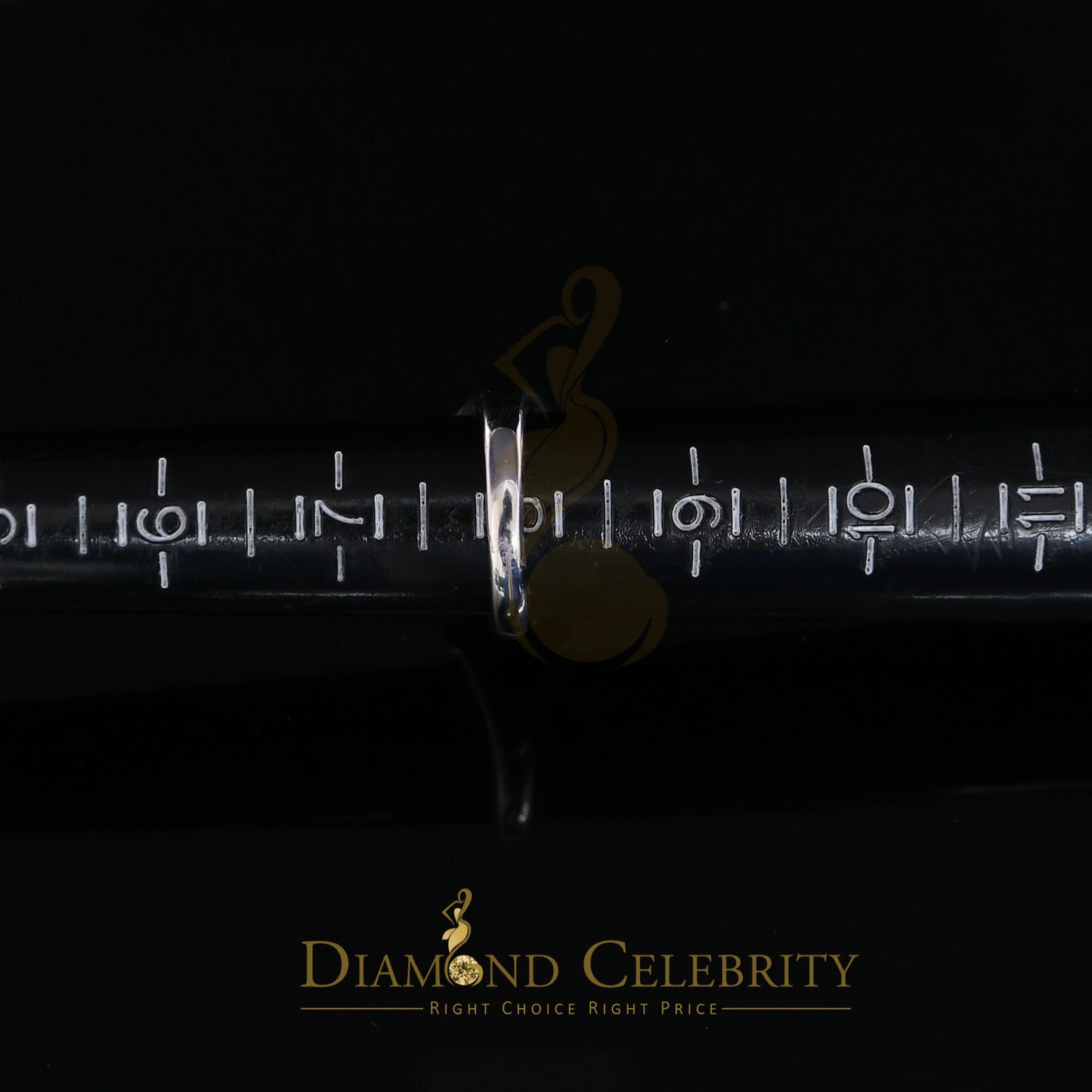 DiamondCelebritees 925 White Silver Square-Shape 0.25ct Cubic Zirconia Engagement Men's Ring SZ 8