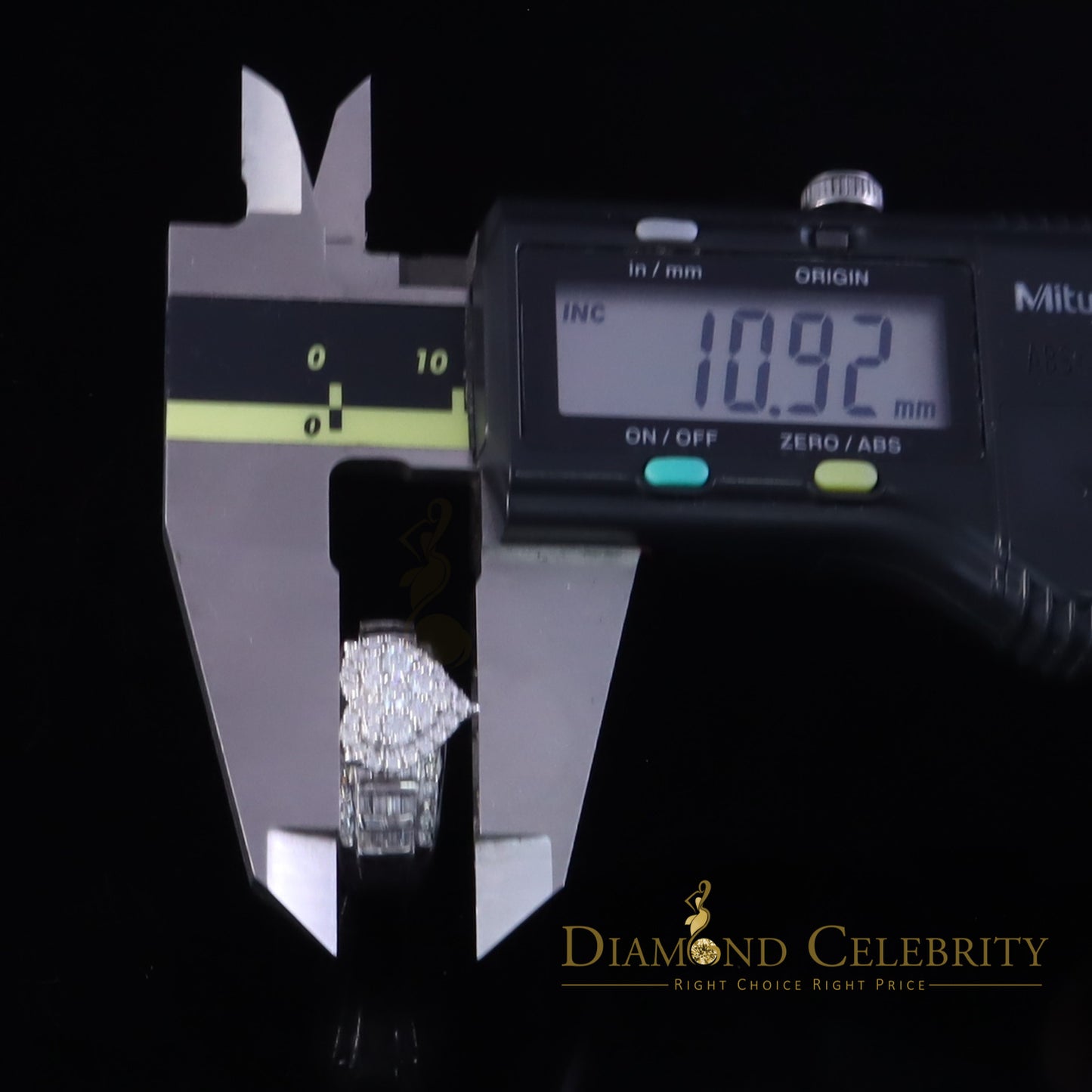 DiamondCelebritees Heart for Women's 925 White Silver1.20ct VVS D Clr. Round Moissanite Ring sz 6.5