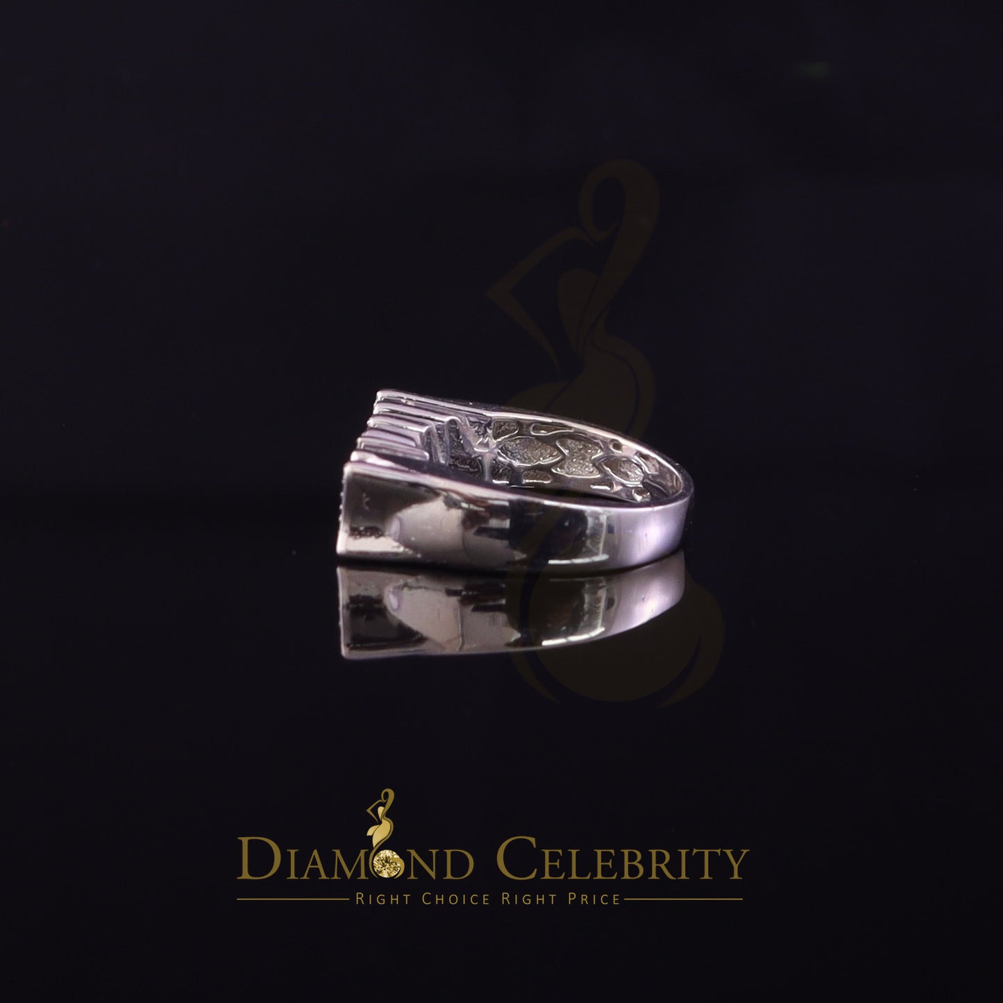 DiamondCelebritees 925 White Silver 0.52ct Cubic Zirconia "MOM" Ring Special Offer @ Mother's Day