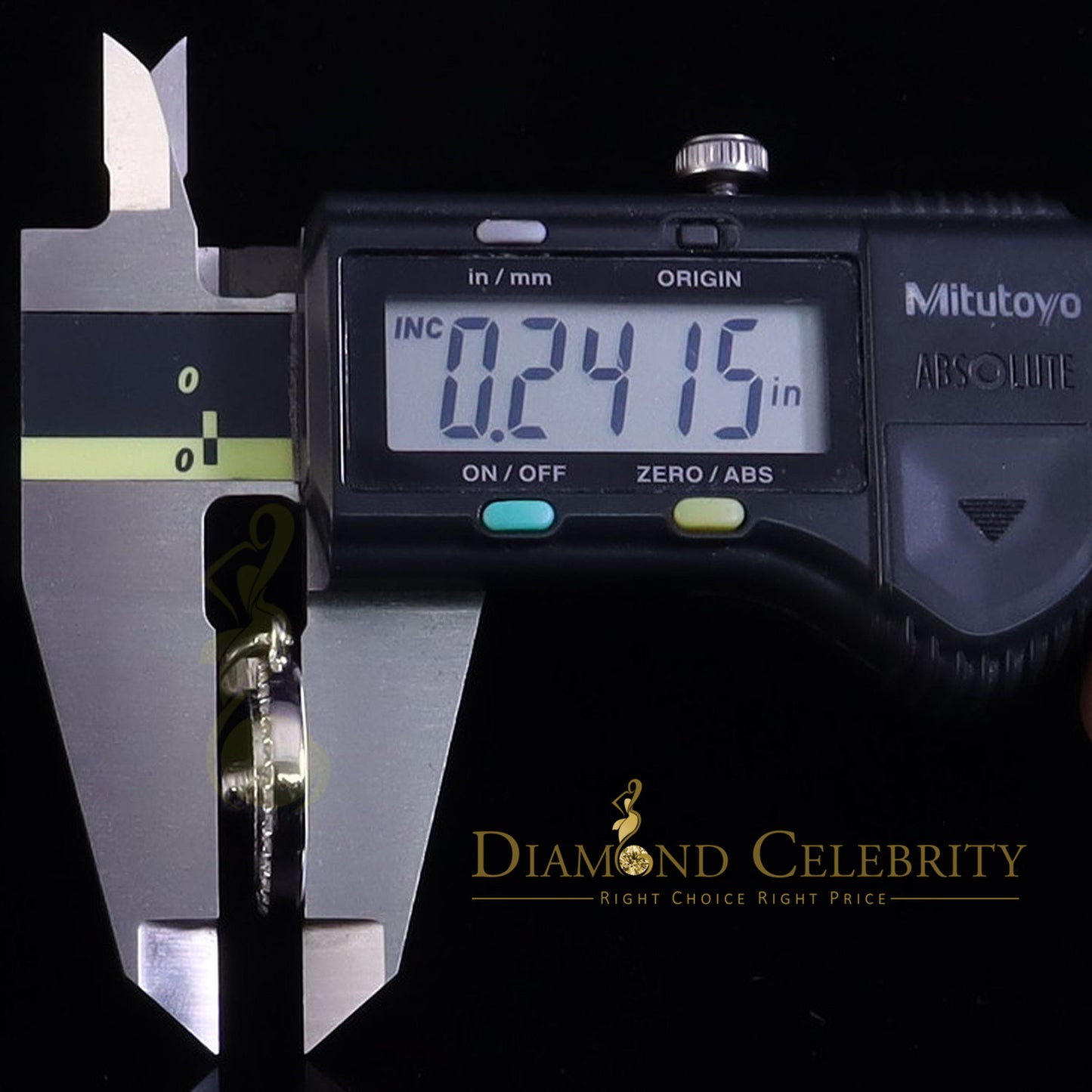 Diamondcelebritees White 925 Silver 1.00ct VVS D Clr Moissanite Round Pendant for Women