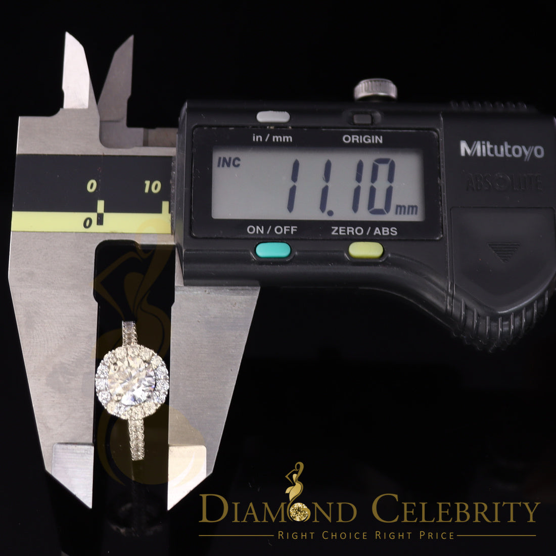 DiamondCelebritees 925 White Silver Floral-Shaped 4.20ct Cubic Zirconia Engagement Womens Ring SZ 7