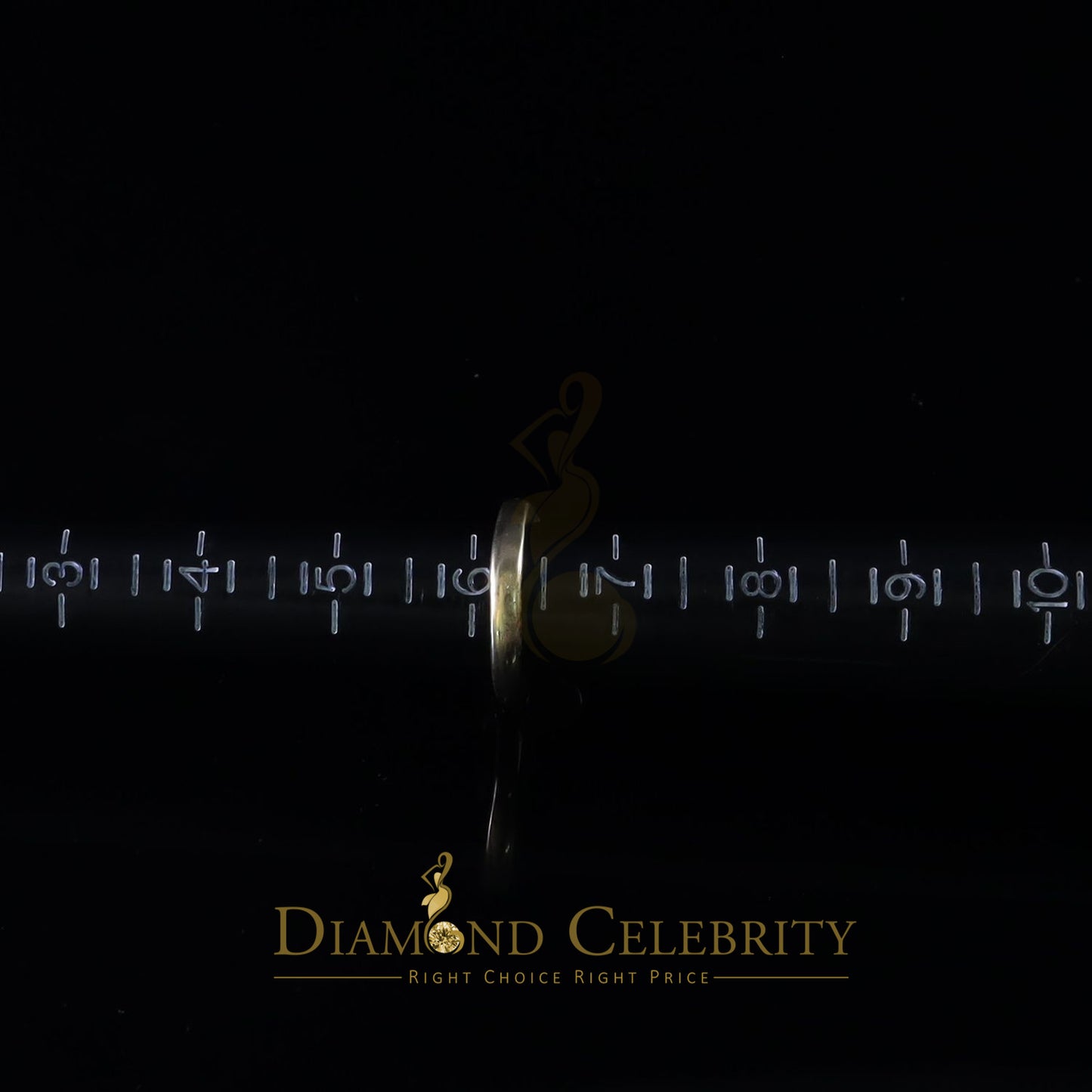 DiamondCelebritees 0.70ct Cubic Zirconia Yellow Sterling Silver Men's/ Women Ring Engagement SZ 6.5