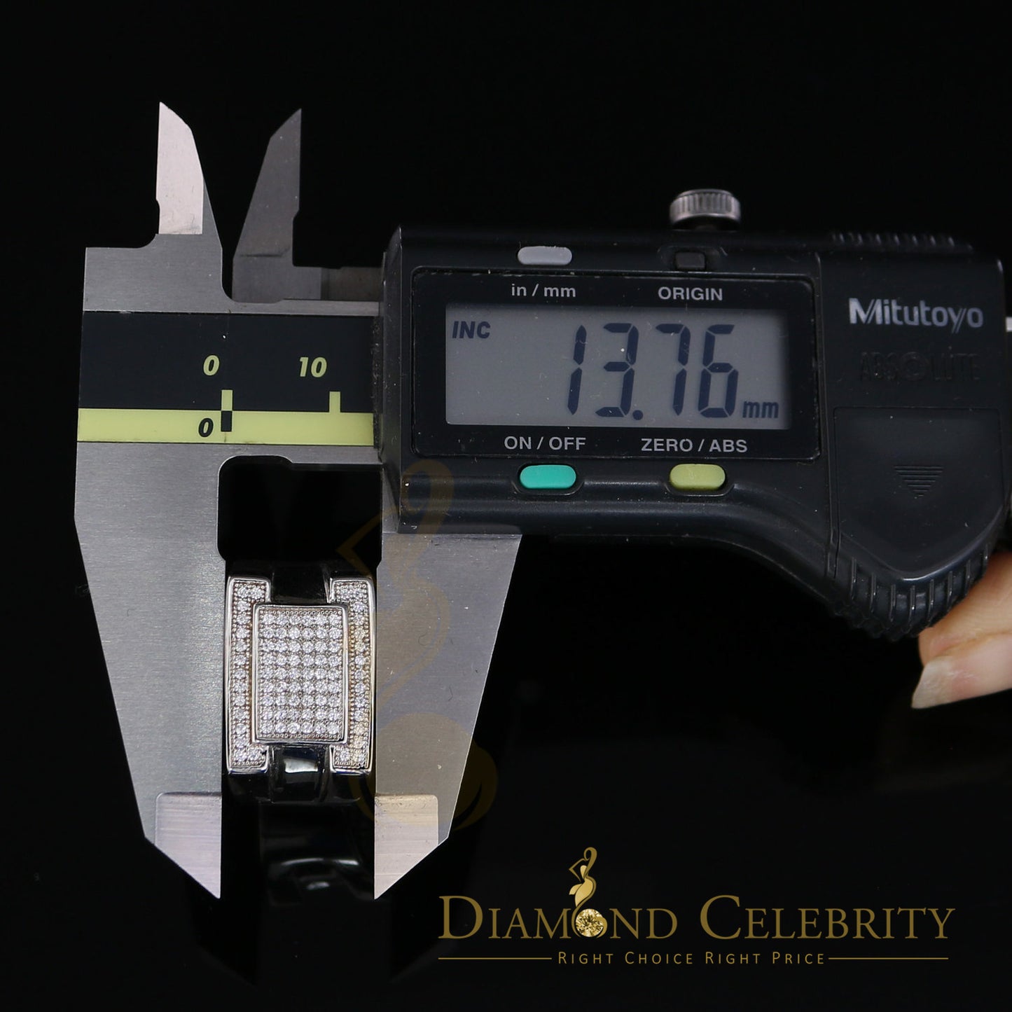 DiamondCelebritees White 925 Silver 0.85ct Cubic Zirconia Engagement Rectangle Men Rings Size10