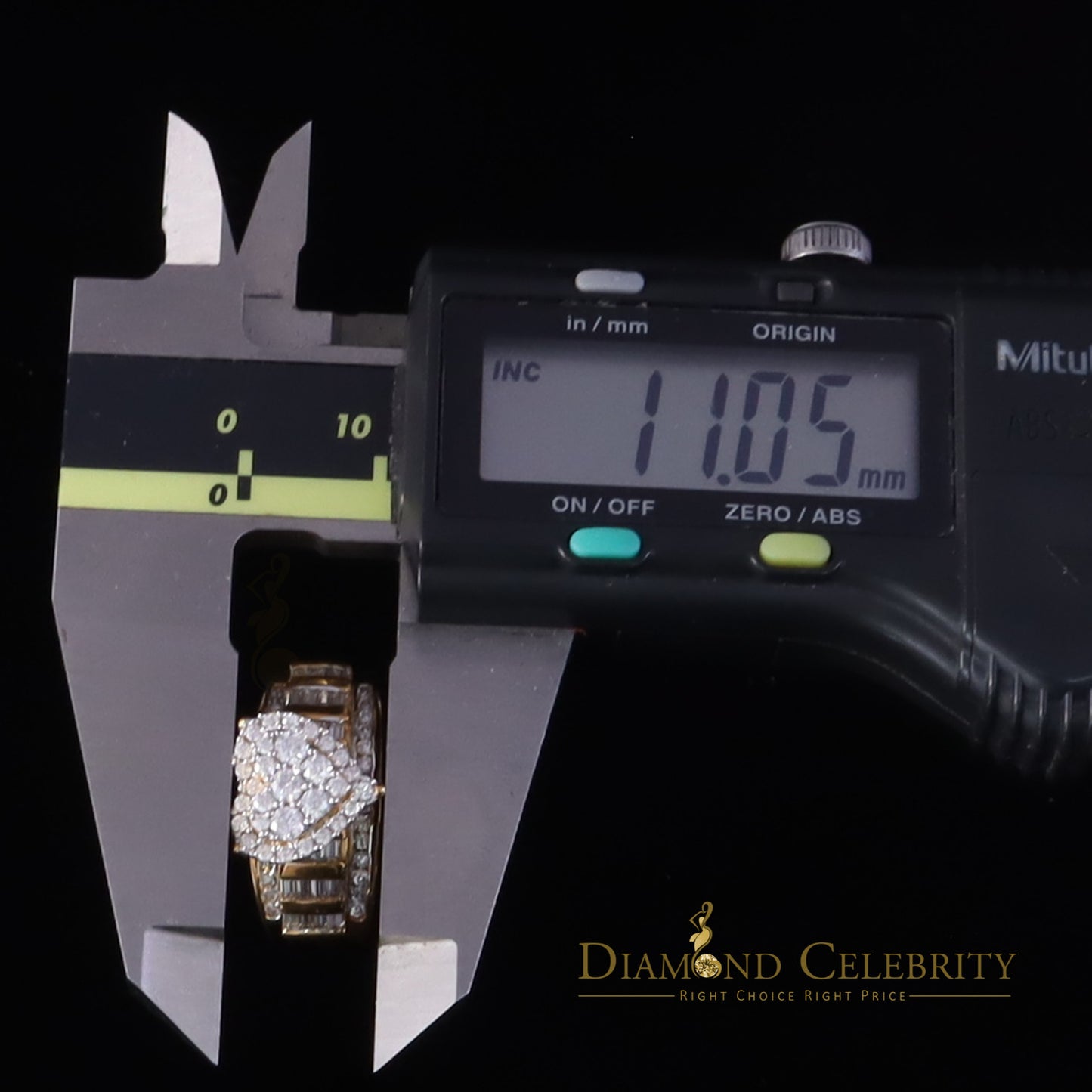 DiamondCelebritees New Women Heart Cindarella Ring 925 Yellow Silver1.20ct VVS D Clr.Moissanite SZ7
