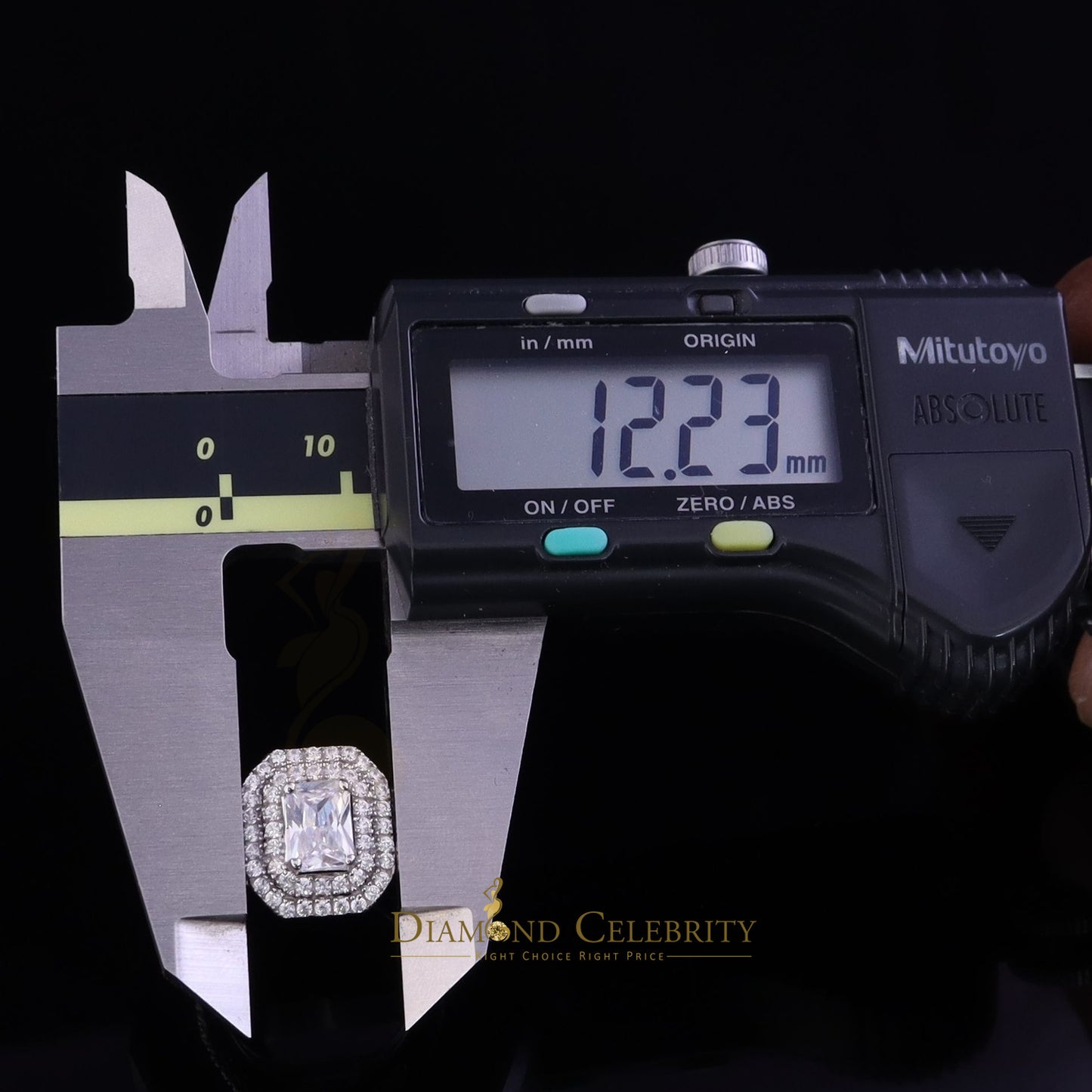 DiamondCelebritees 2.44ct Cubic Zirconia Sterling White Silver Emerald Wedding Womens Ring Size 7