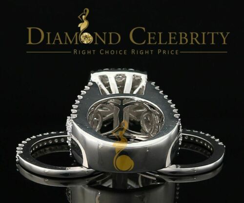 DiamondCelebritees Sterling Silver Square Cubic Zirconia 10.92ct Wedding White Womens Ring SIZE 8