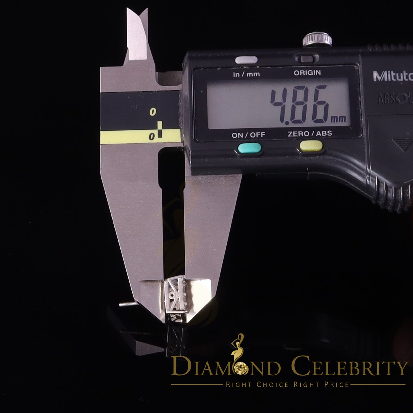 Diamondcelebritees Men's/Womens 925 Silver White 1.00ct VVS 'D' Moissanite Square Stud Earrings