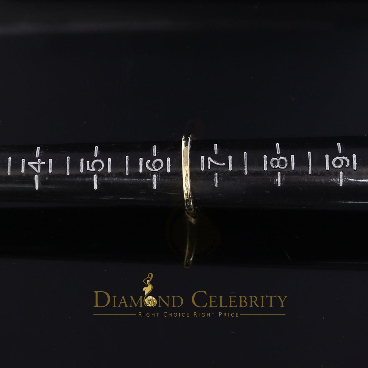 DiamondCelebritees Real 14kt Yellow Gold 0.33CT Real Diamond Past Present Future Ring Size 6.5