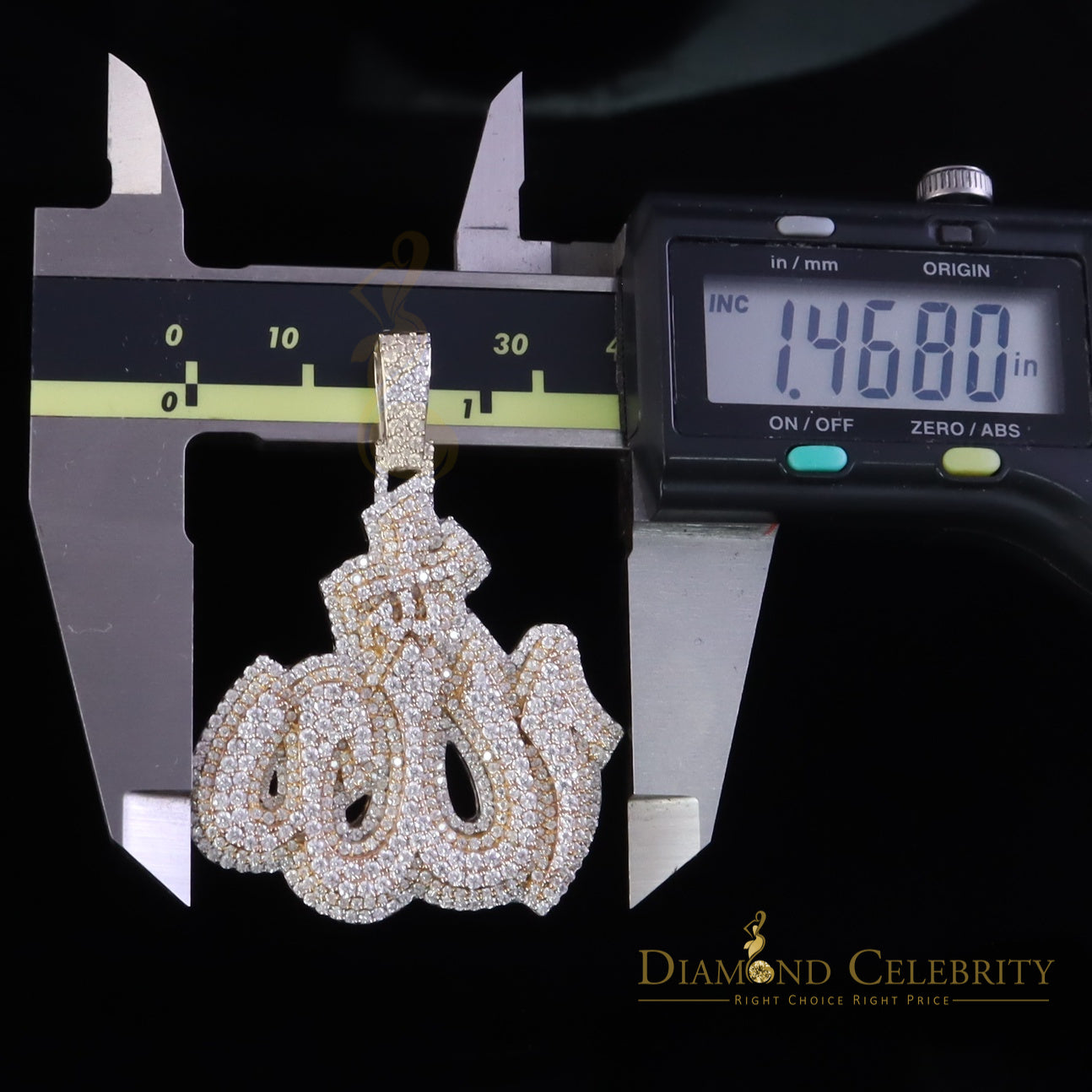 Diamondcelebritees 4.00ct VVS 'D' Allah Religious Pendant Silver Moissanite Men/Women White 925