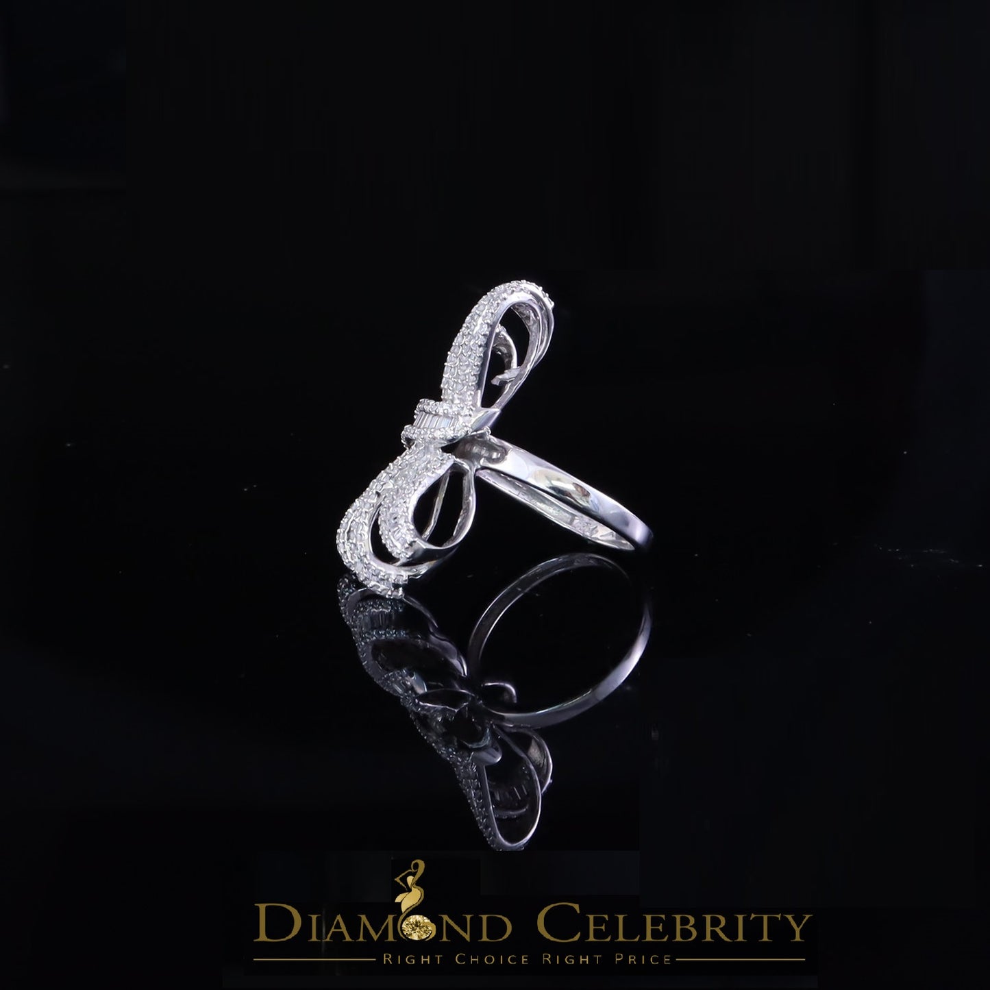 DiamondCelebritees 925 Sterling In 4.00ct Cubic Zirconia White Silver Cocktail Womens Ring Size 9