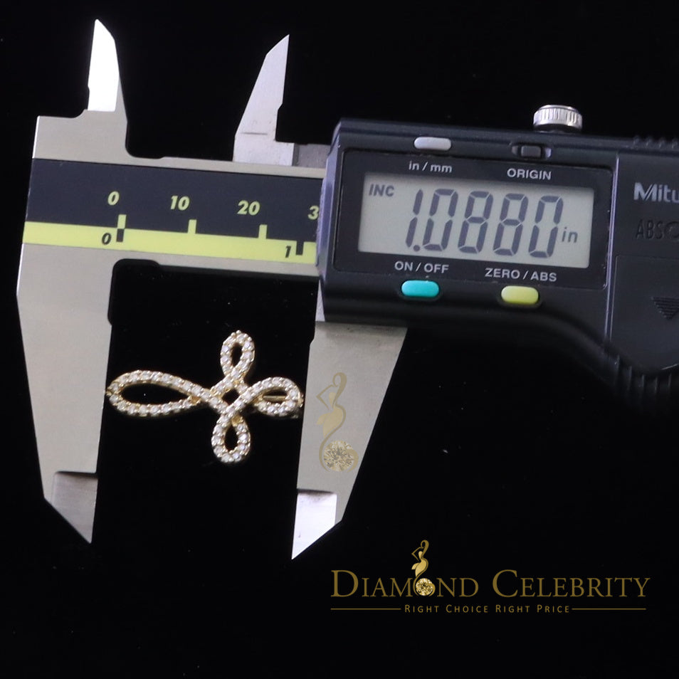 DiamondCelebritees Diamond Celebrity Yellow Sterling Silver Fashion Pendant 3.41ct Cubic Zirconia