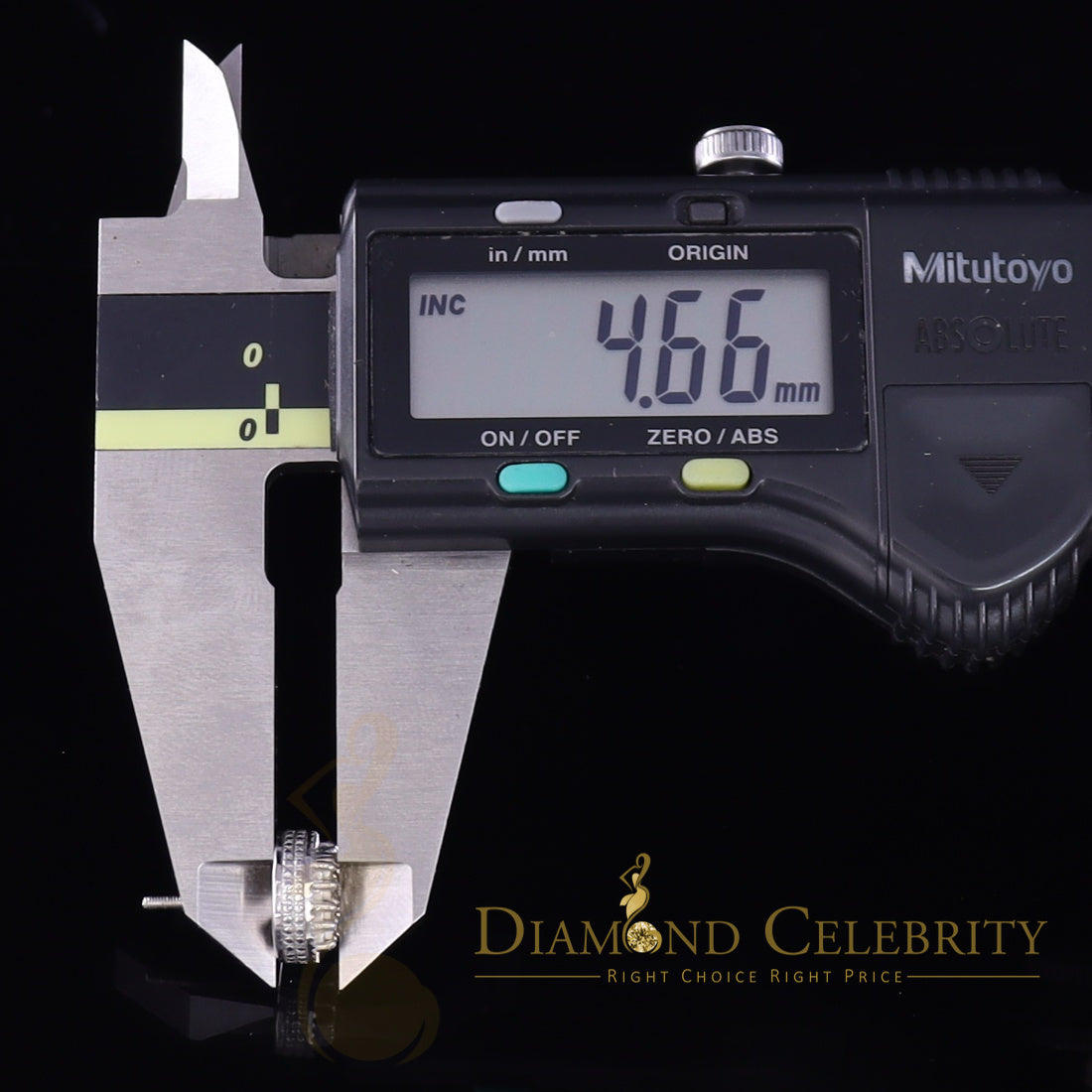 DiamondCelebritees 925 Sterling Silver White Hip Hop 0.15ct Diamond Men's & Women's Round Earrings