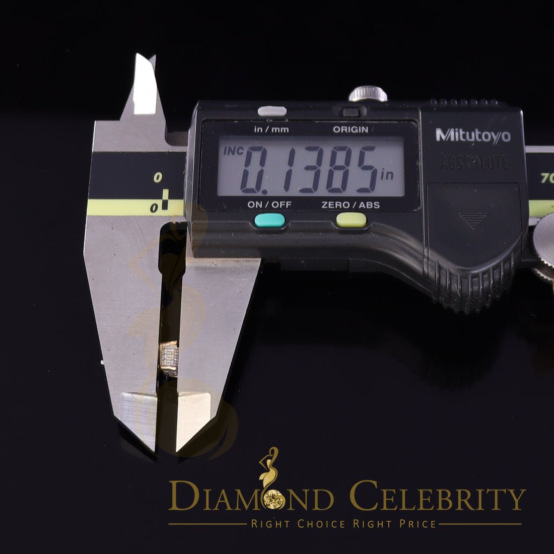 DiamondCelebritees 0.05ct Diamond 925 Sterling Silver Womens and Men's Square Yellow Stud Earrings