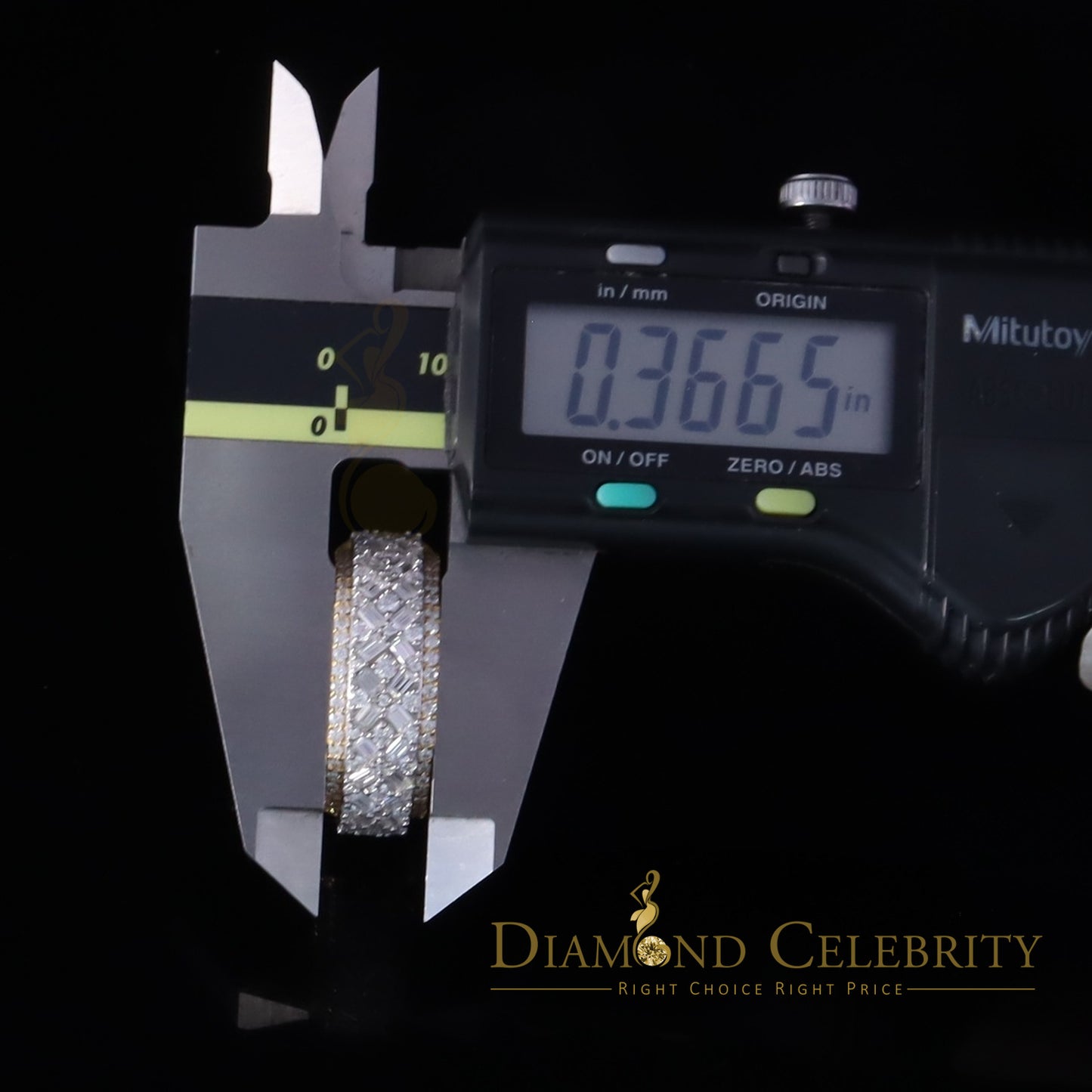 DiamondCelebritees New Baguette Band Ring SZ 8 Women/Men 925 Yellow Silver2.50ct VVS D Moissanite