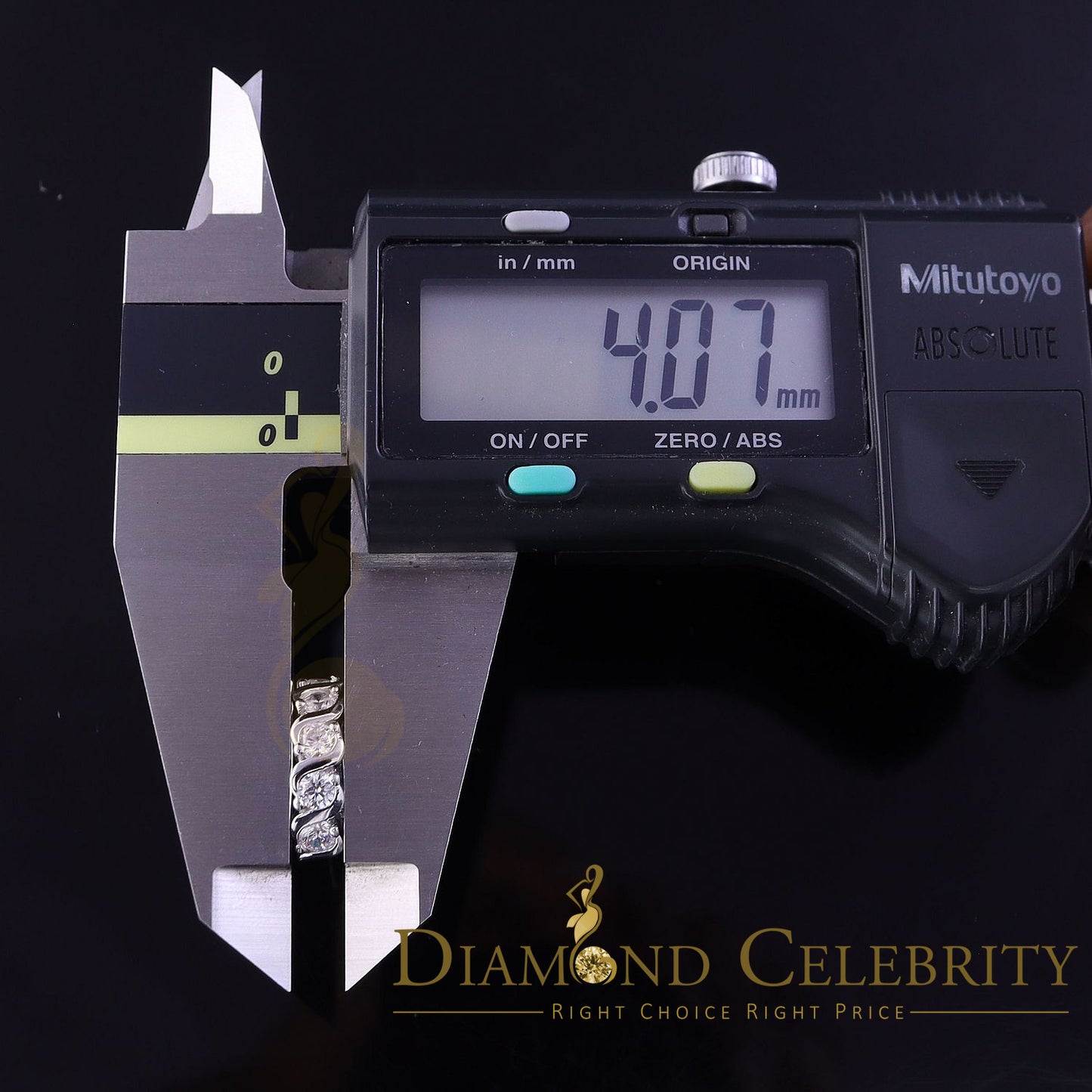 DiamondCelebritees Hip Hop Men's White 925 Sterling Silver Cubic Zirconia 1 row Huggie Hoop Earring