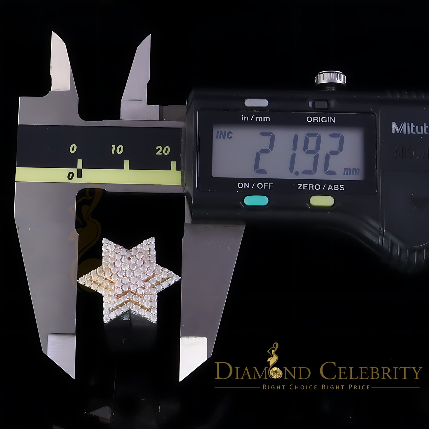 DiamondCelebritees 2.50ct VVS 'D' Moissanite White Men's Six Pointed Star of David Silver Ring Sz9