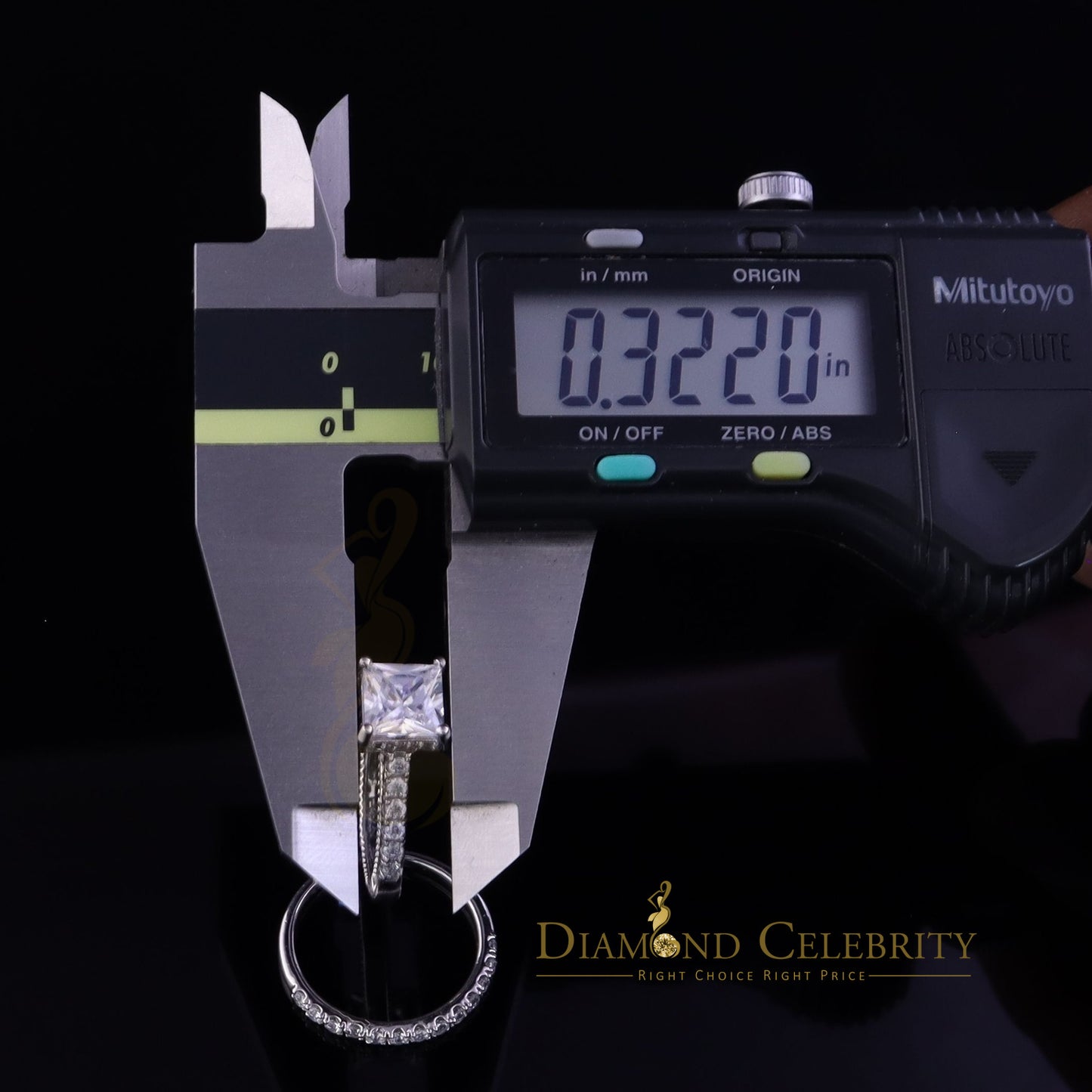 DiamondCelebritees 4.30ct White Cubic Zirconia 925 Sterling Silver Bridal Fashion Womens Ring SZ 7