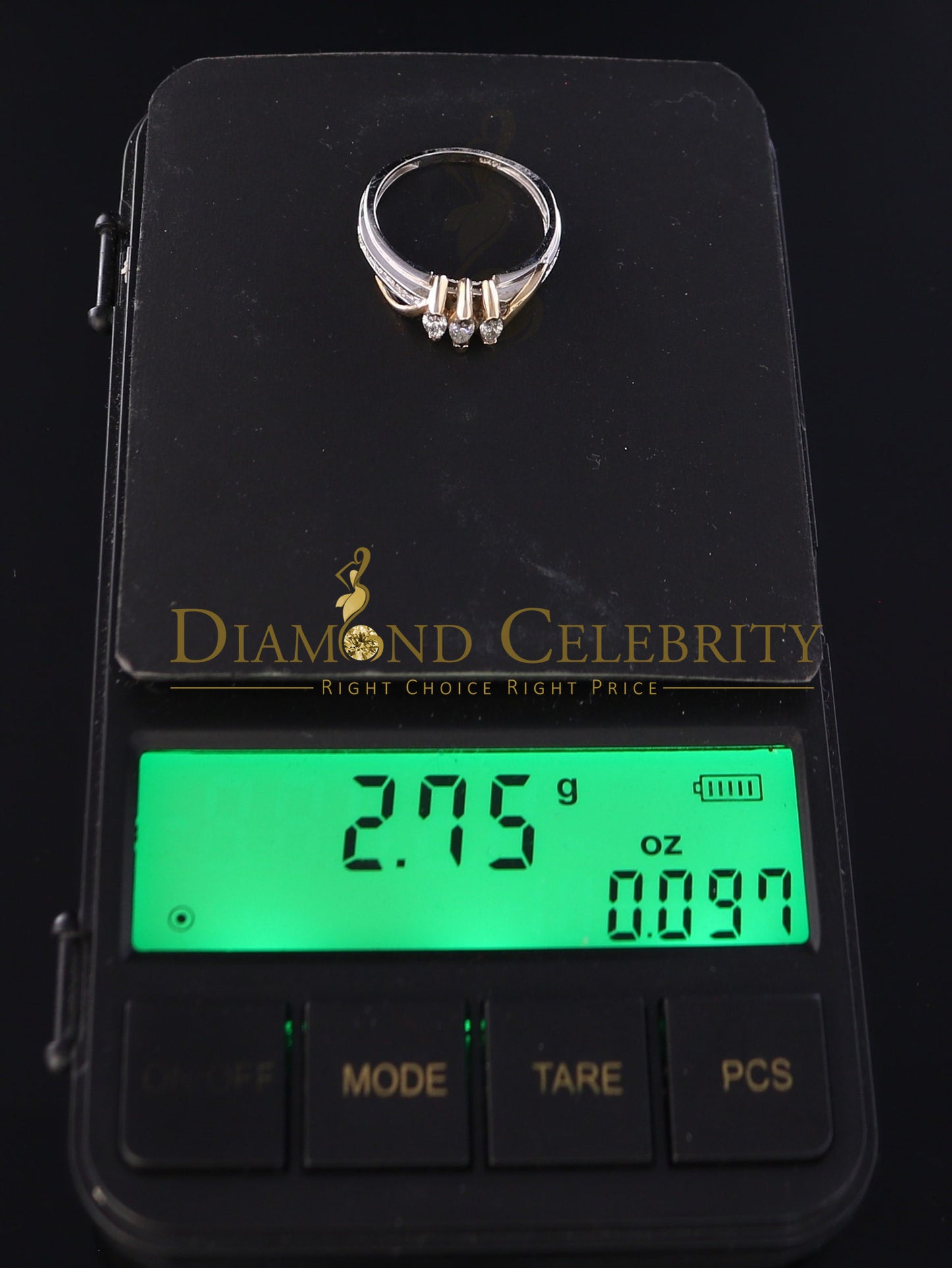 DiamondCelebritees Real 0.50CT Diamond with 14kt White Gold Womens Marquise Shape Ring Size 6.5