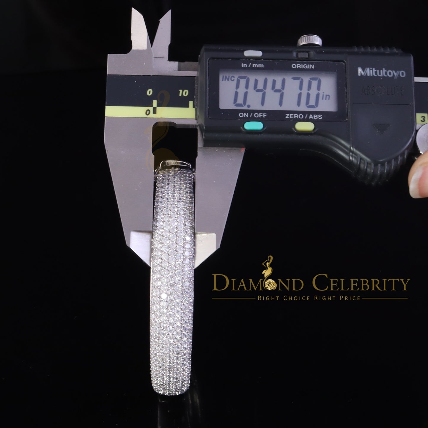 DiamondCelebritees 10.00ct Round CZ 925 Sterling Silver White 2,25 inch Bangle Bracelet for Women