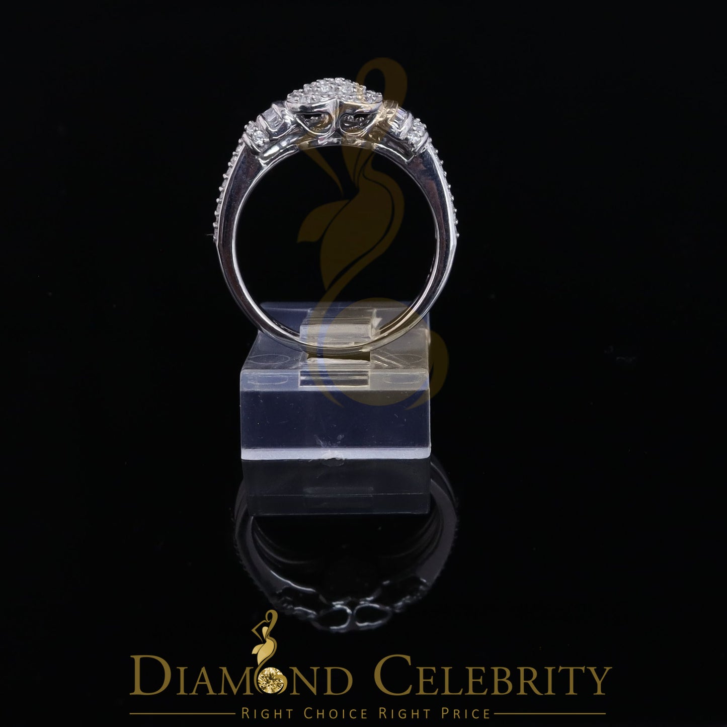 DiamondCelebritees White 925 Sterling Silver Heart Cubic Zirconia 1.11ct Womens Engagement Ring SZ7