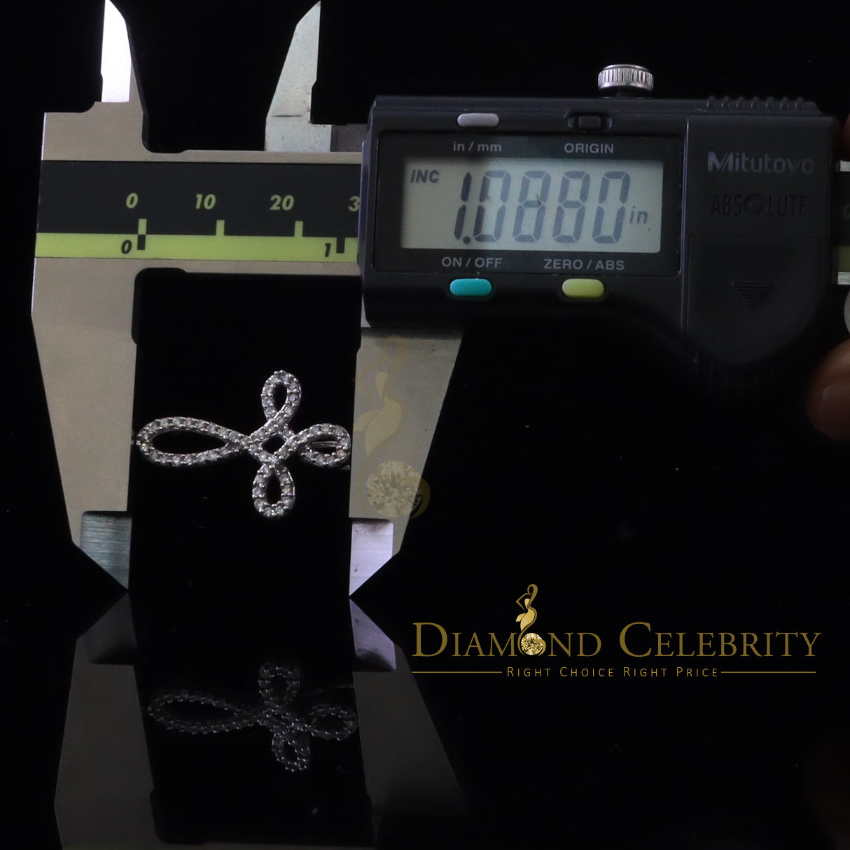 DiamondCelebritees White Charming Necklace 925 Sterling Silver Pendant with 3.41ct Cubic Zirconia