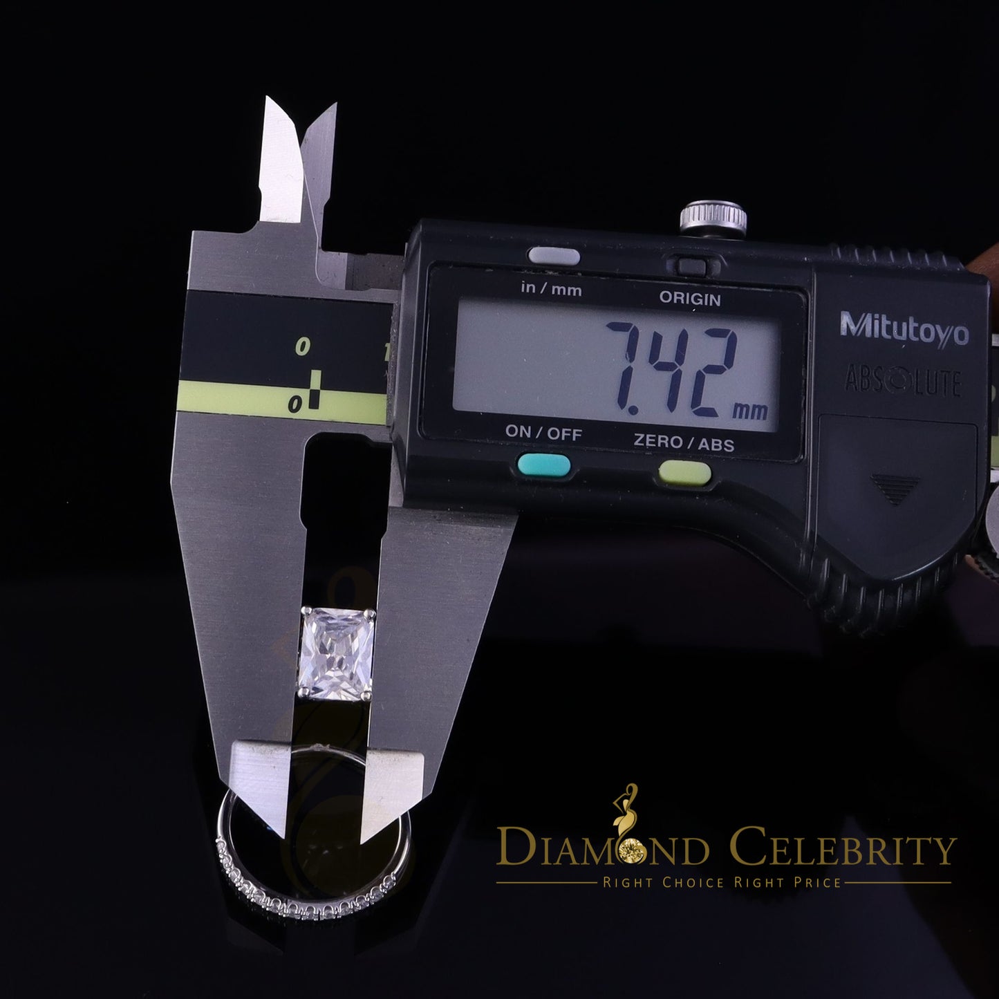 DiamondCelebritees 4.71ct White Cubic Zirconia 925 Sterling Silver Bridal Fashion Womens Ring SZ 7