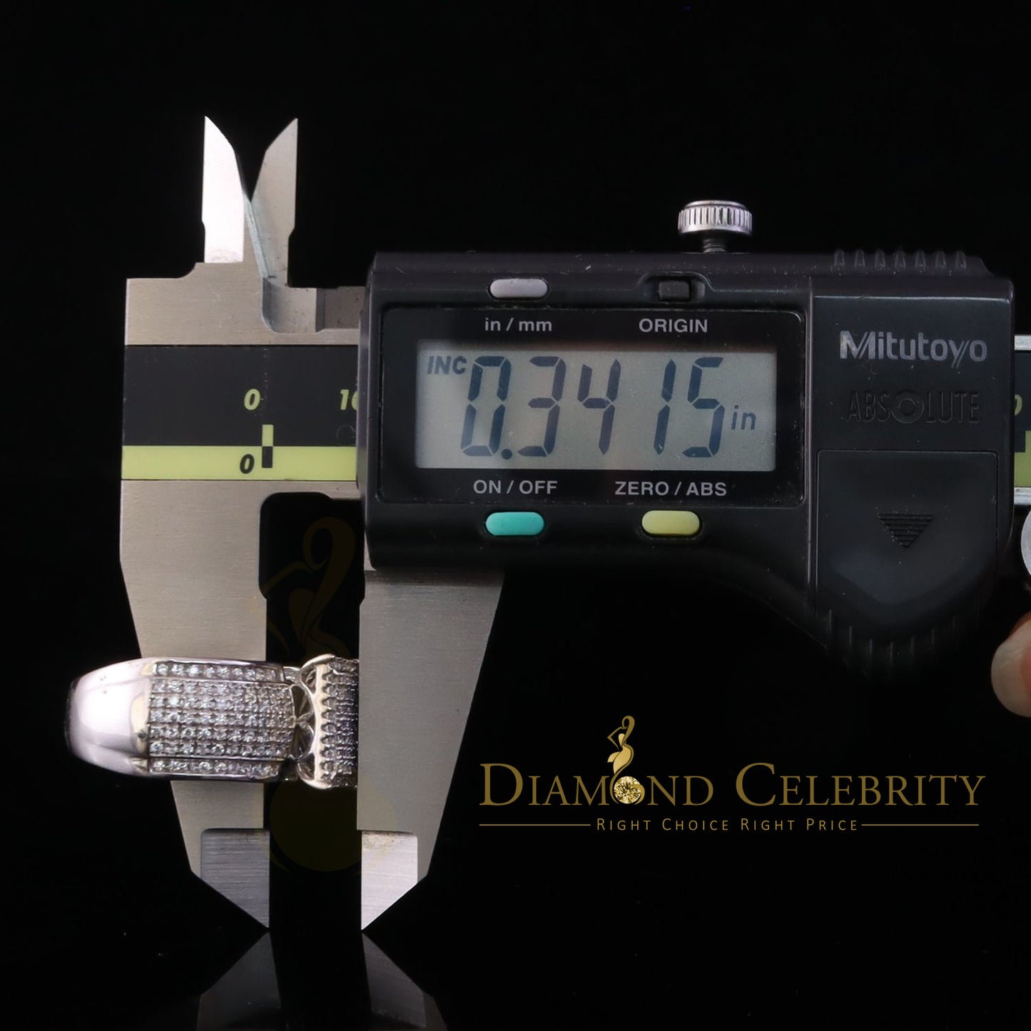DiamondCelebritees Diamond Celbrity 2.03ct Cubic Zirconia White Silver Womens Square Ring Size 7