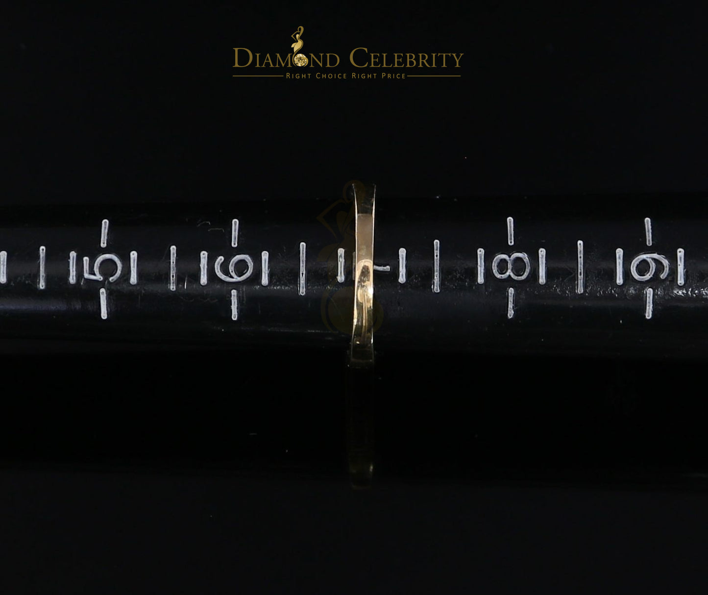 DiamondCelebritees 14KT Real Yellow Gold with 0.20CT Real Diamond Round Shape Womens Ring Size 7