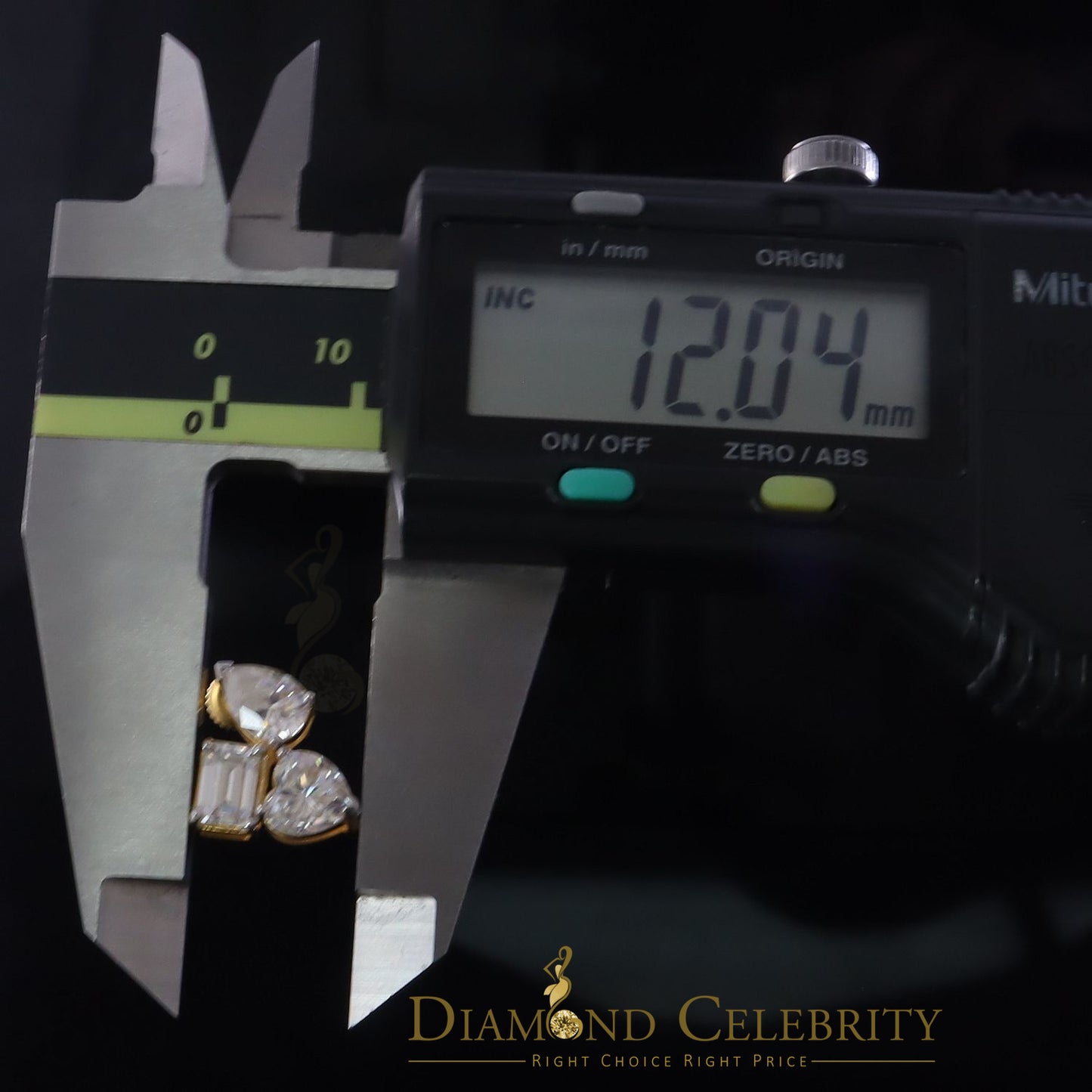 DiamondCelebritees New Classy 5.00CT VVS 'D' Moissanite 925 Silver Yellow Toi et Moi Women Earrings
