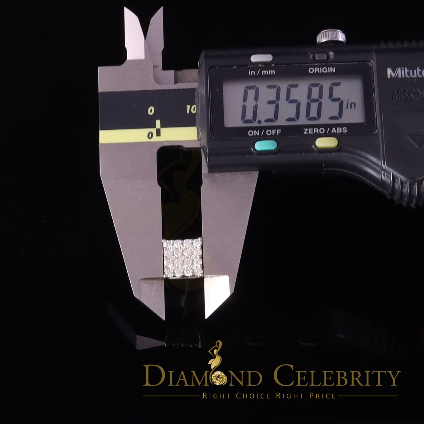 Diamondcelebritees Men's/Womens 925 Silver White 1.00ct VVS 'D' Moissanite Square Stud Earrings