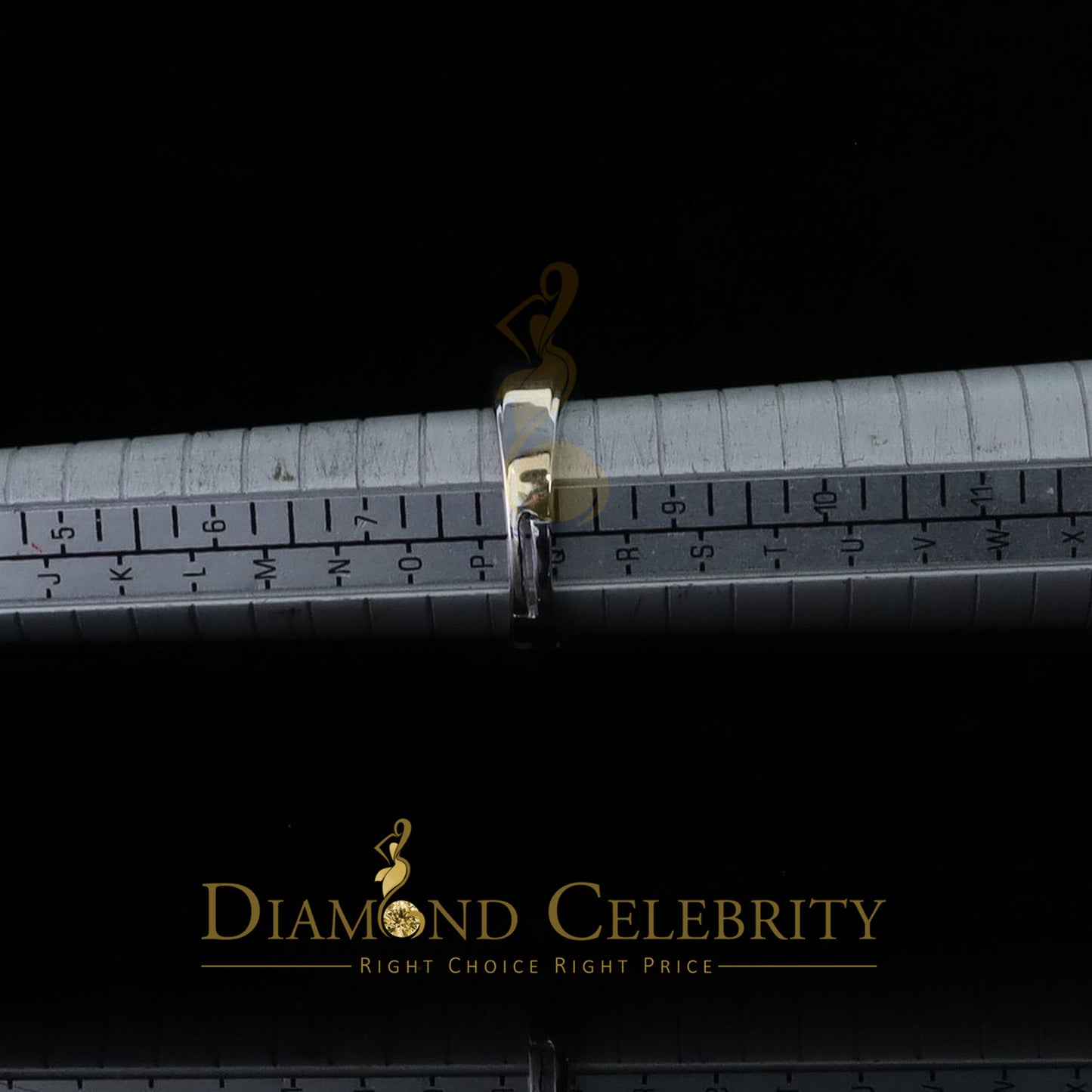 DiamondCelebritees Diamond Celebrity 925 White Sterling Silver 27 Cubic Zirconia Men's Ring Size 8