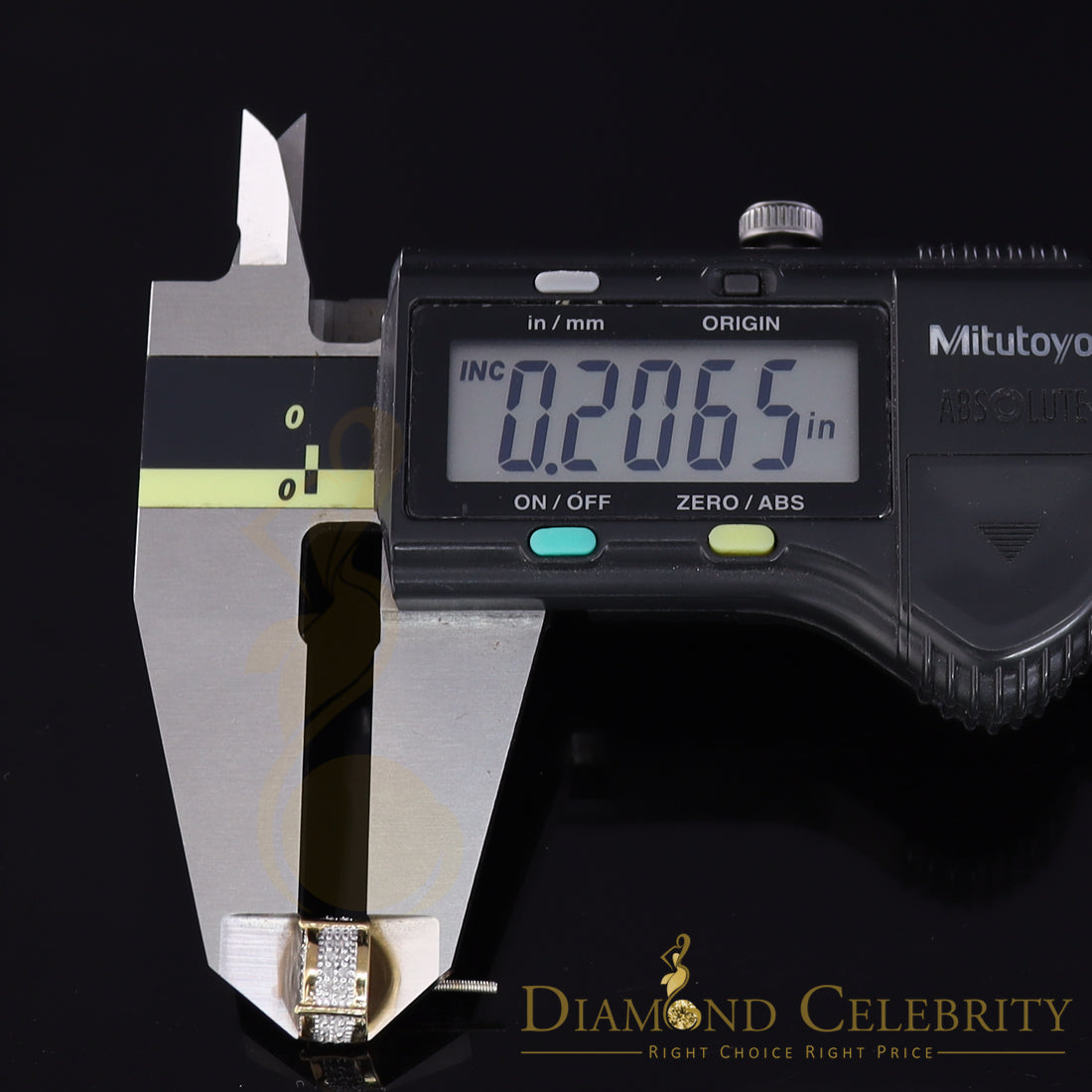 DiamondCelebritees 925 Sterling Silver Yellow Hip Hop 0.40ct Diamond Men's/ Women's Stud Earrings